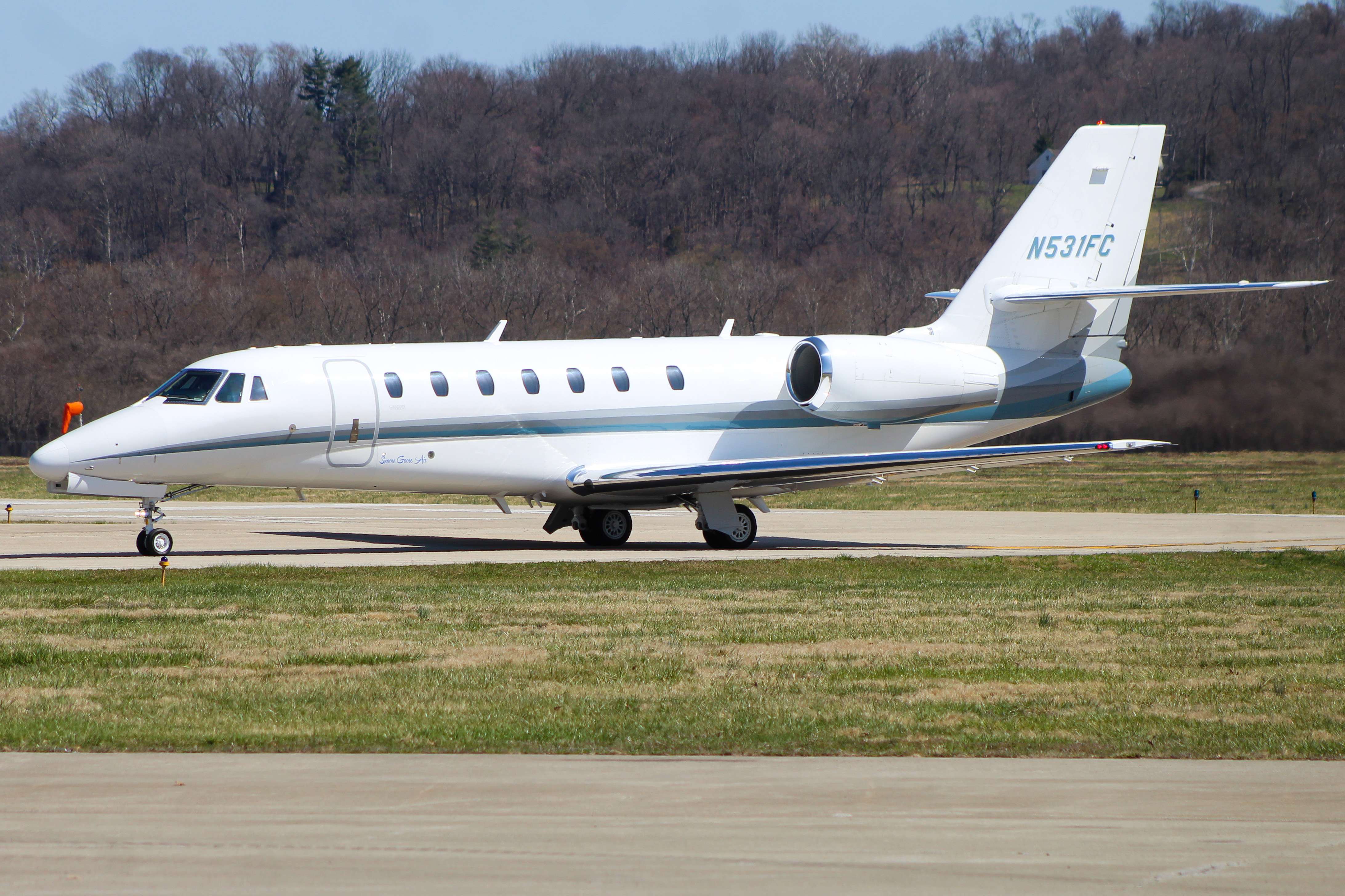 Full size: PRIVATE Cessna Citation 680 Sovereign  N531FC at Cincinnati Municipal Airport/Lunken Field