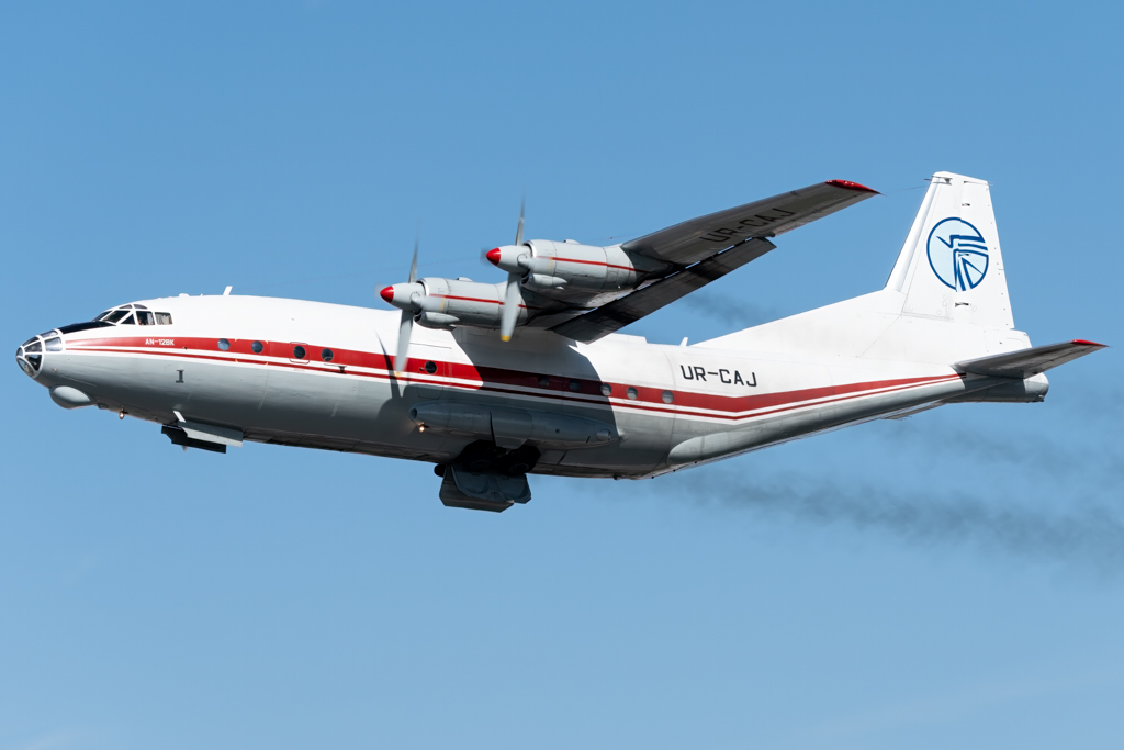 Full size: Meridian Aviation  Antonov An-12BK UR-CAJ at Miami International Airport