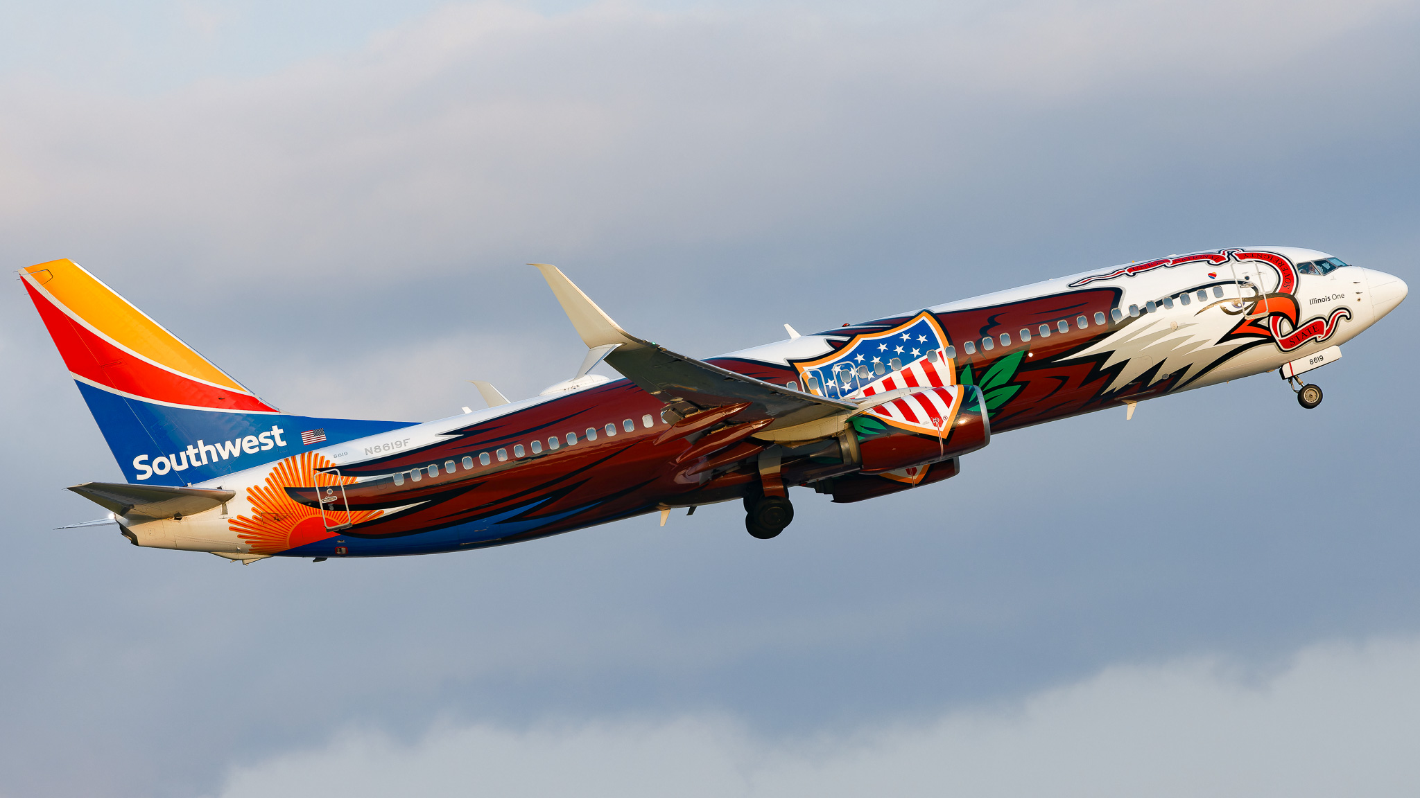 Full size: Southwest Airlines Boeing 737-800 N8619F at Tampa International Airport