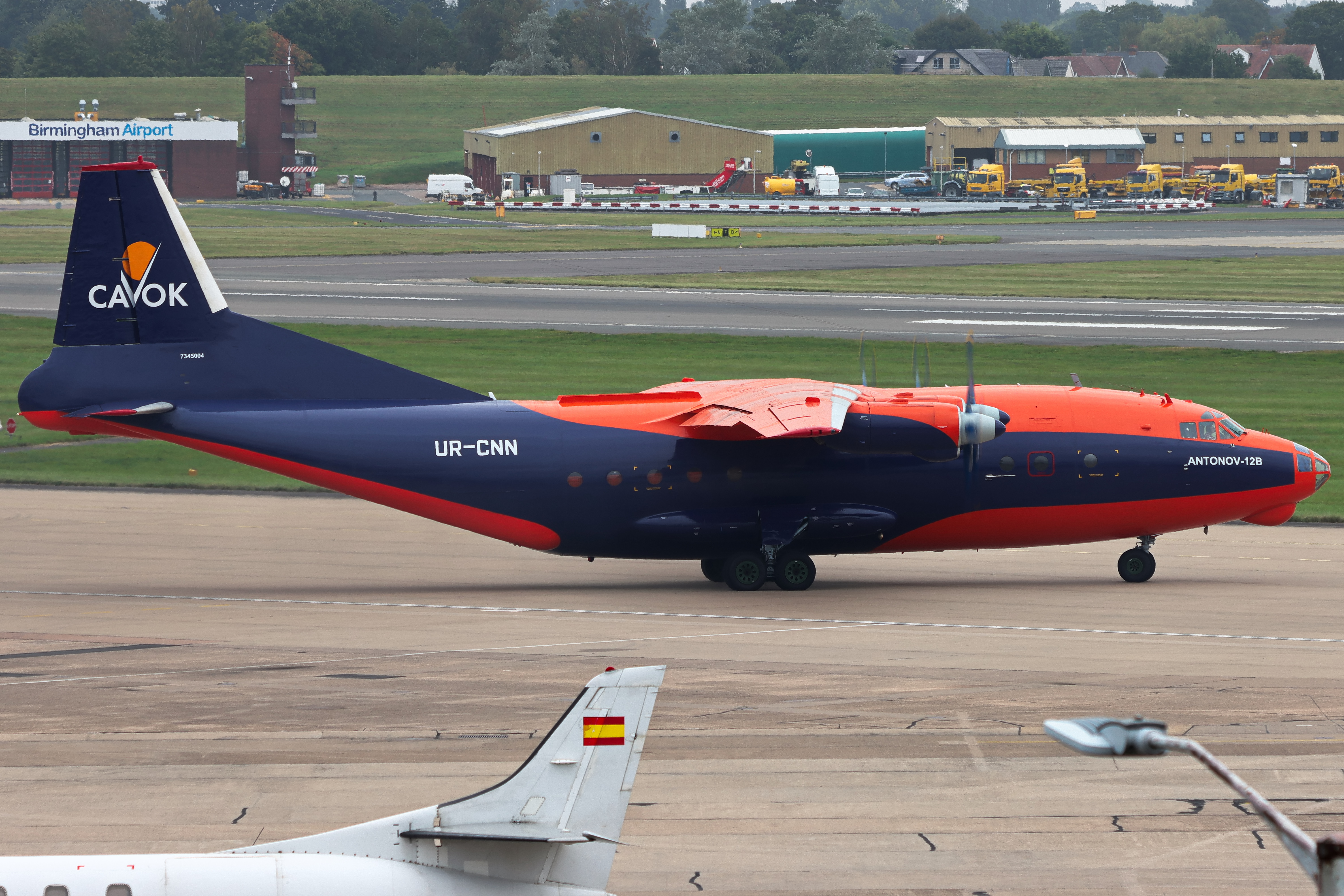 Full size: Cavok Air Antonov An-12 UR-CNN at Birmingham Airport