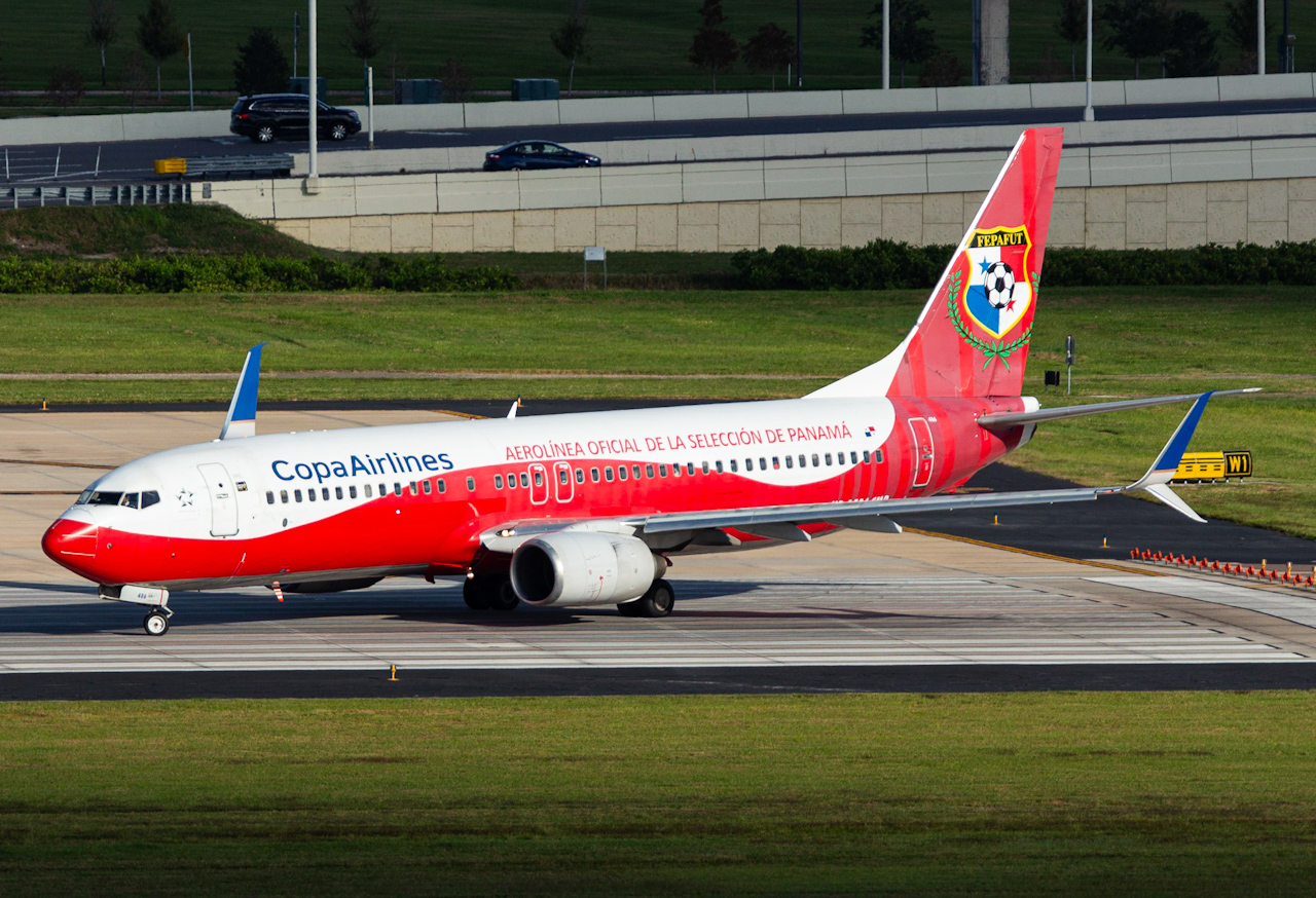 Full size: Copa Airlines Boeing 737-800 HP-1534CMP at Tampa International Airport