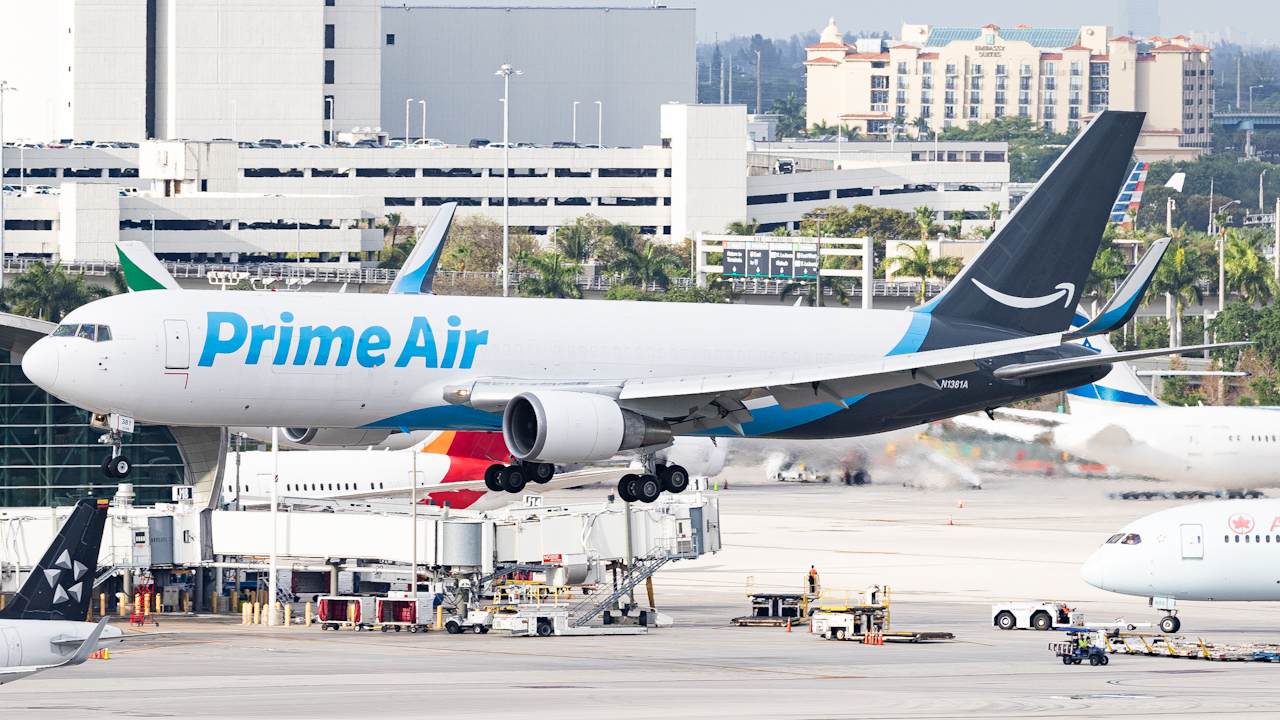 Full size: Prime Air Boeing 767-300F N1381A at Miami International Airport