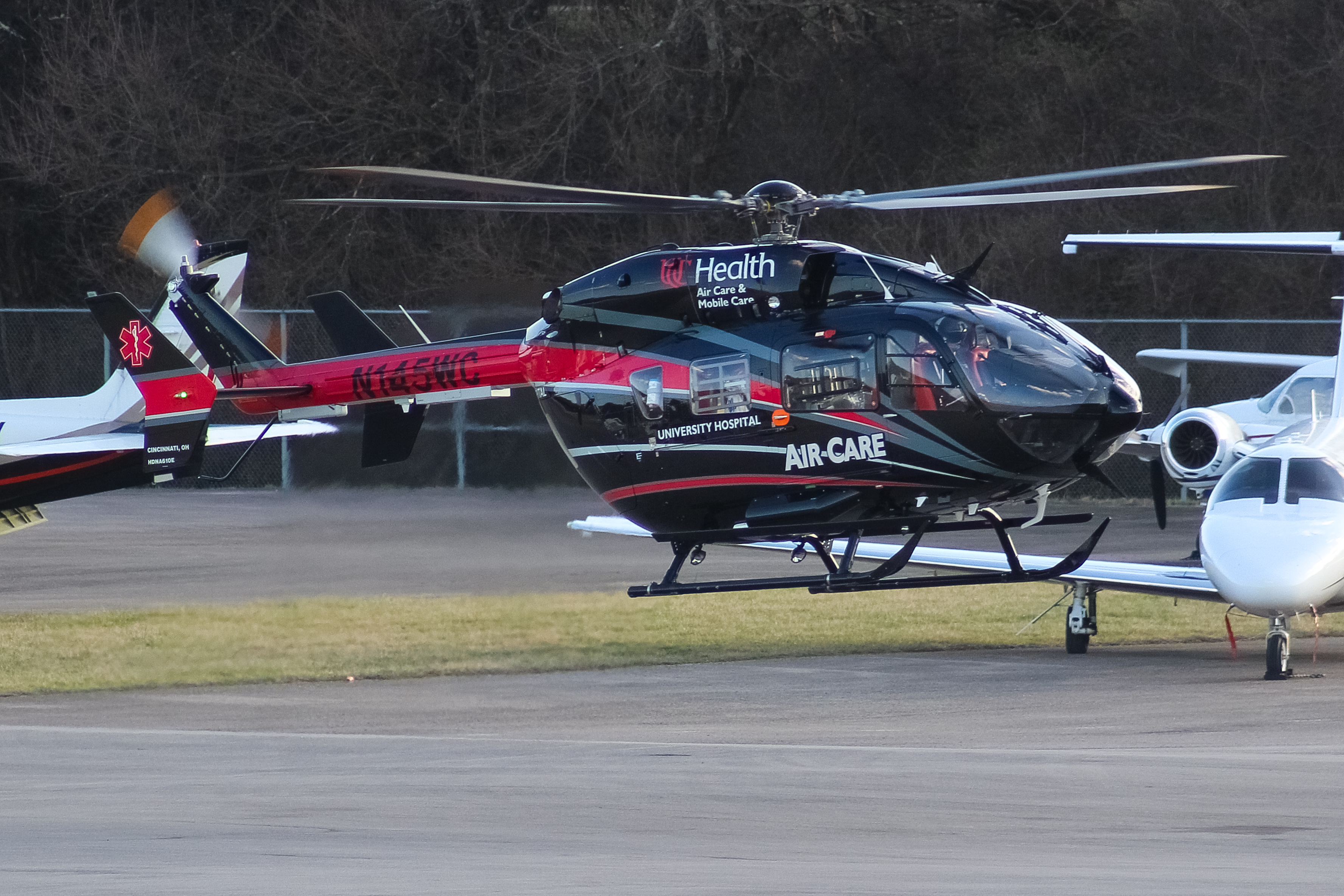 Full size: PRIVATE Airbus Helicopters H145 N145WC at Cincinnati Municipal Airport/Lunken Field