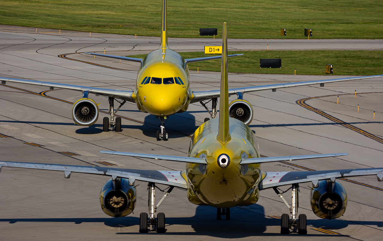 Full size: Spirit Airlines Airbus A320 N604NK at John Glenn Columbus International Airport