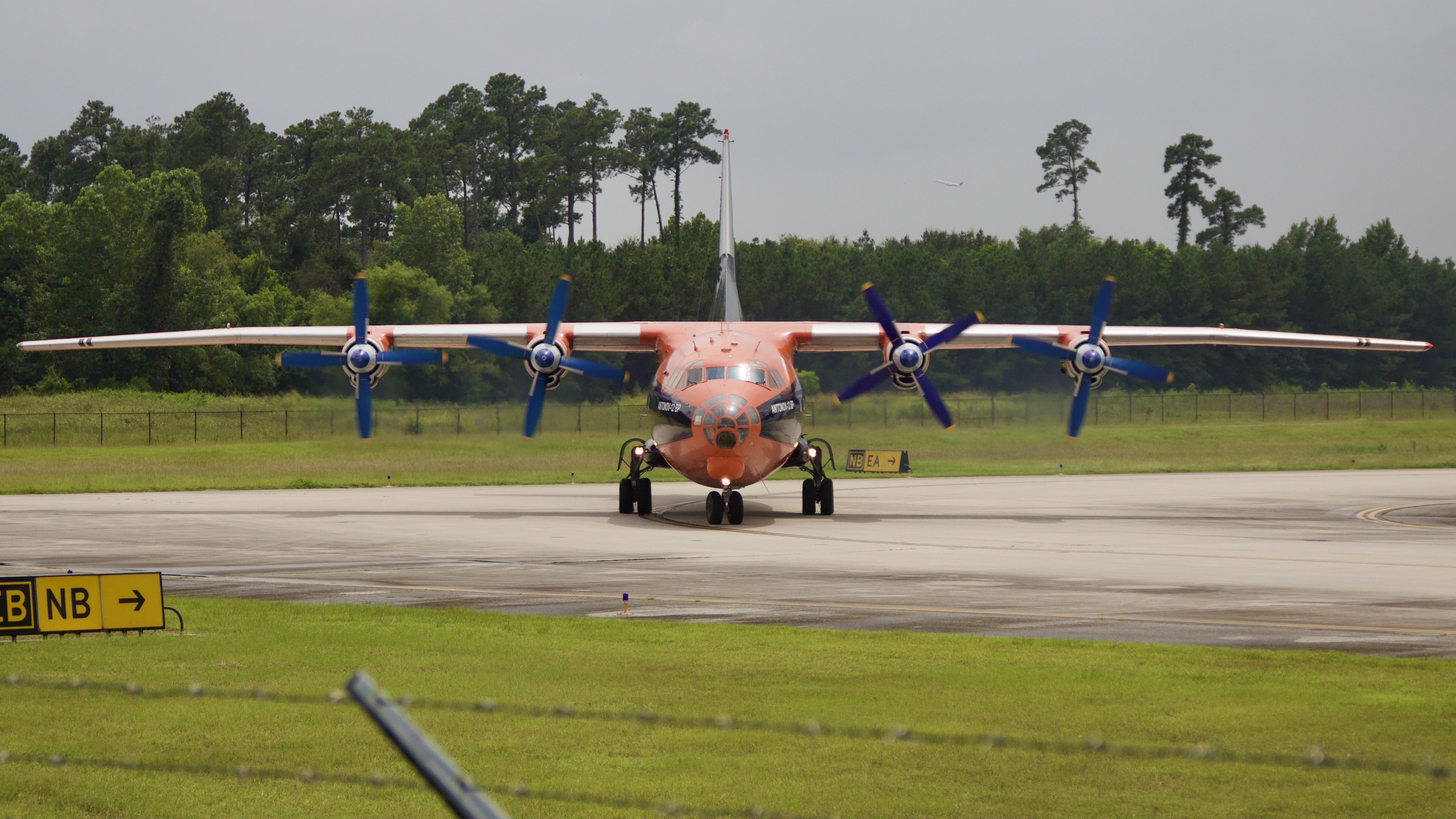 Full size: CAVOK Air Antonov An-12 UR-CKM at Houston-George Bush Intercontinental Airport