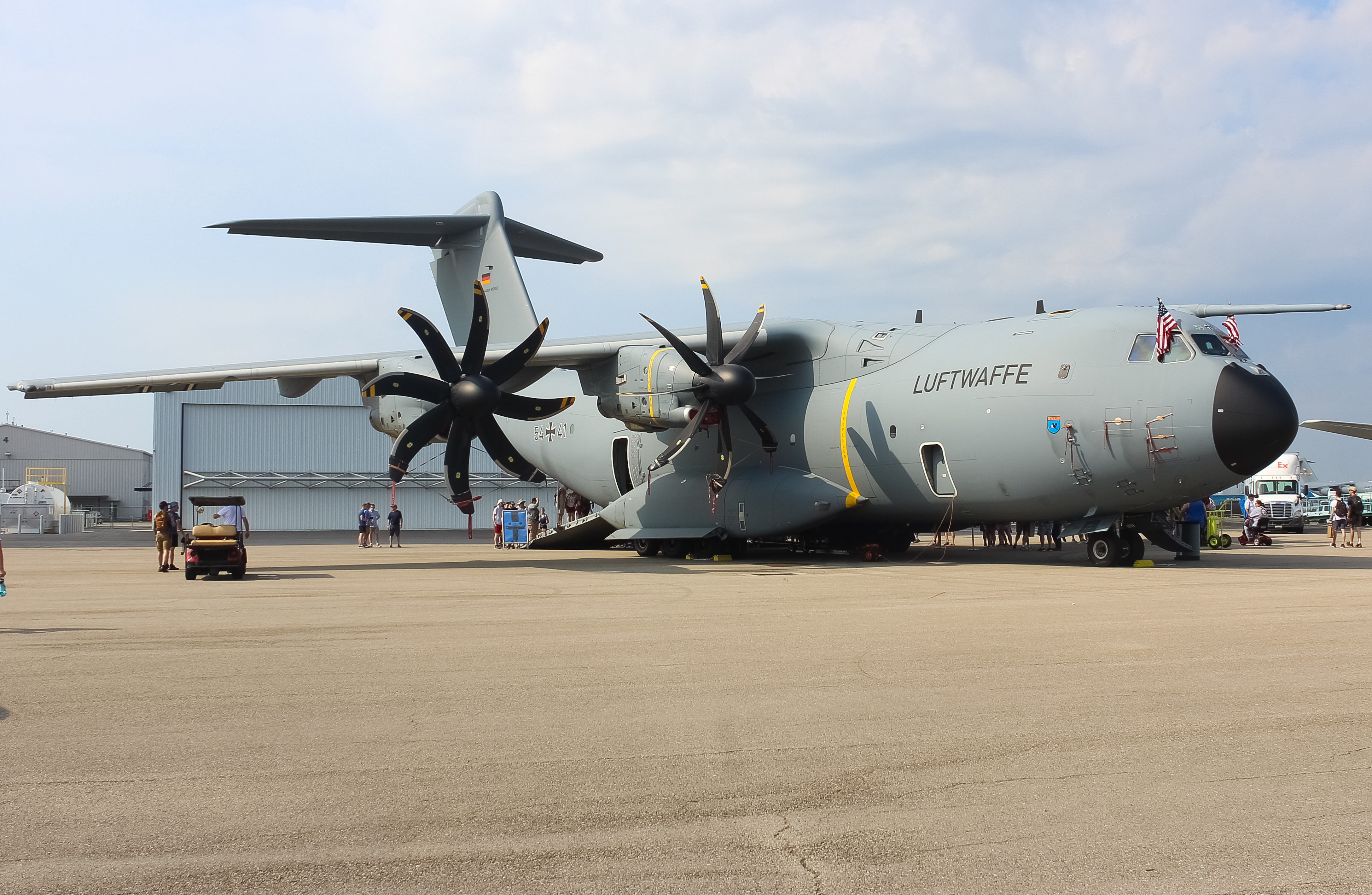 Full size: Luftwaffe Airbus A400M 54+41 at James M Cox Dayton International Airport
