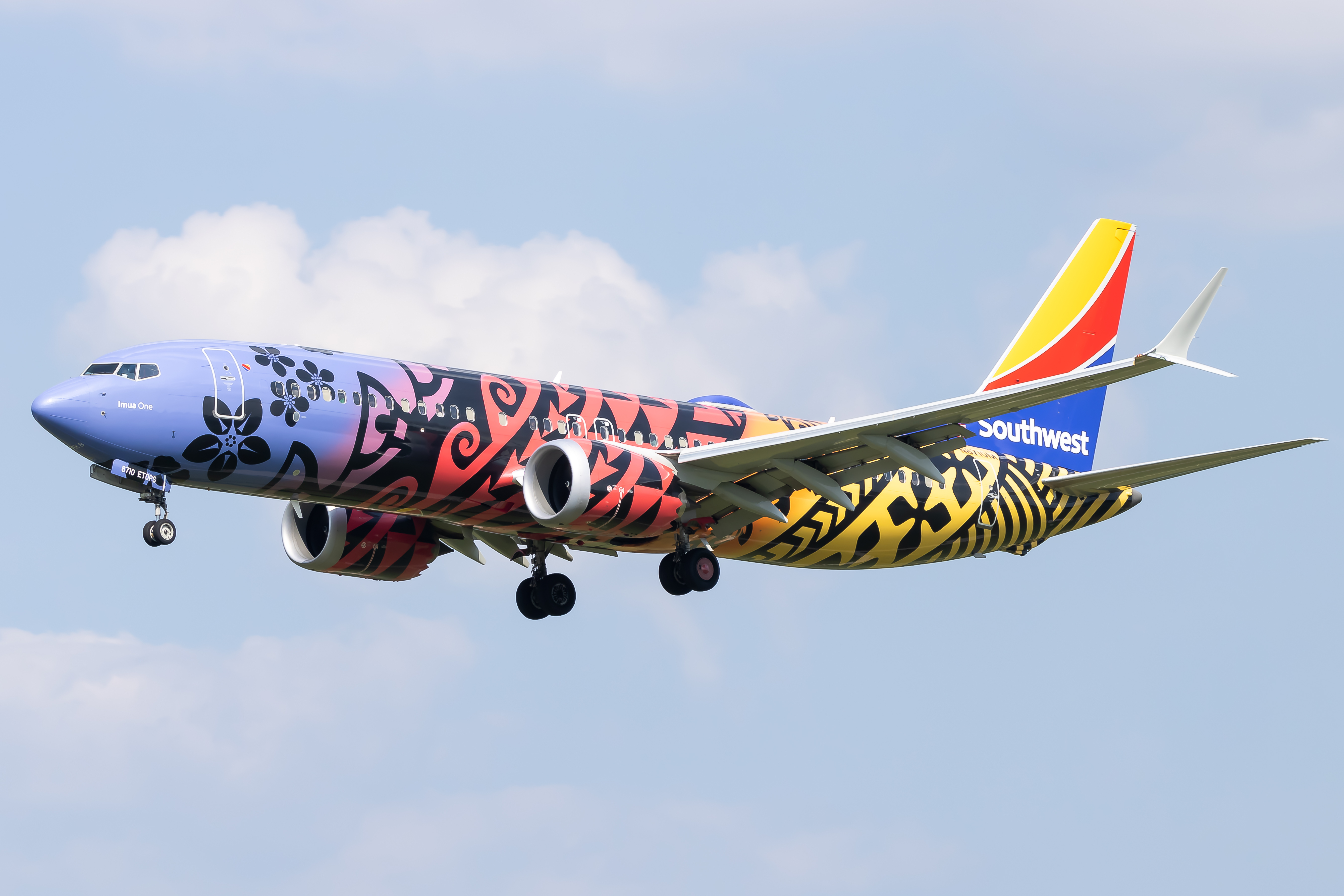 Full size: Southwest Airlines Boeing 737 MAX 8 N8710M at Baltimore/Washington International Thurgood Marshall Airport