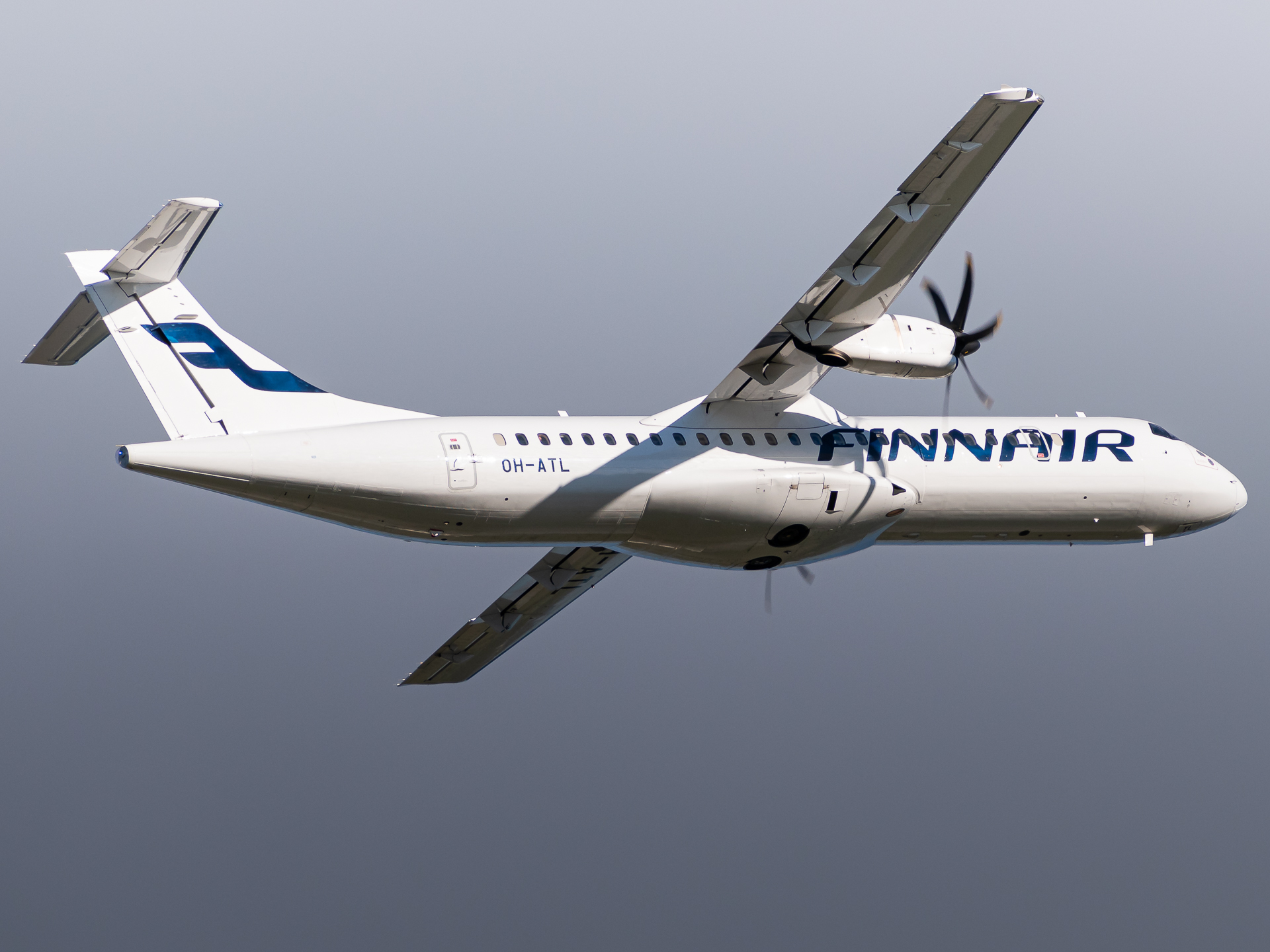 Full size: Finnair ATR 72-500 OH-ATL at Riga International Airport