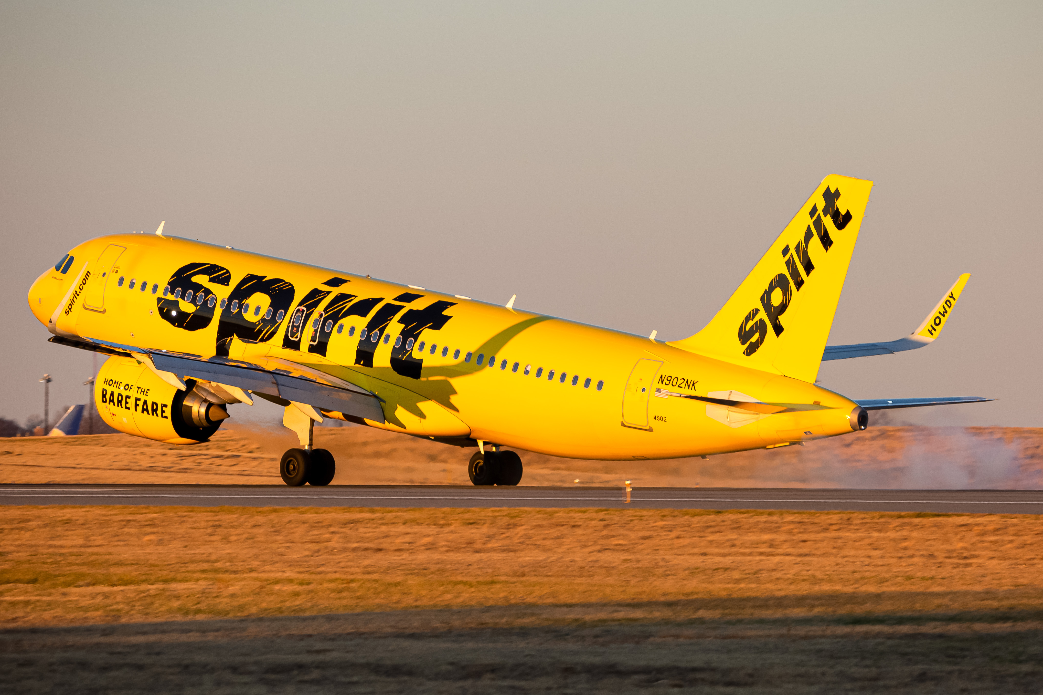 Full size: Spirit Airlines Airbus A320NEO N902NK at Baltimore/Washington International Thurgood Marshall Airport