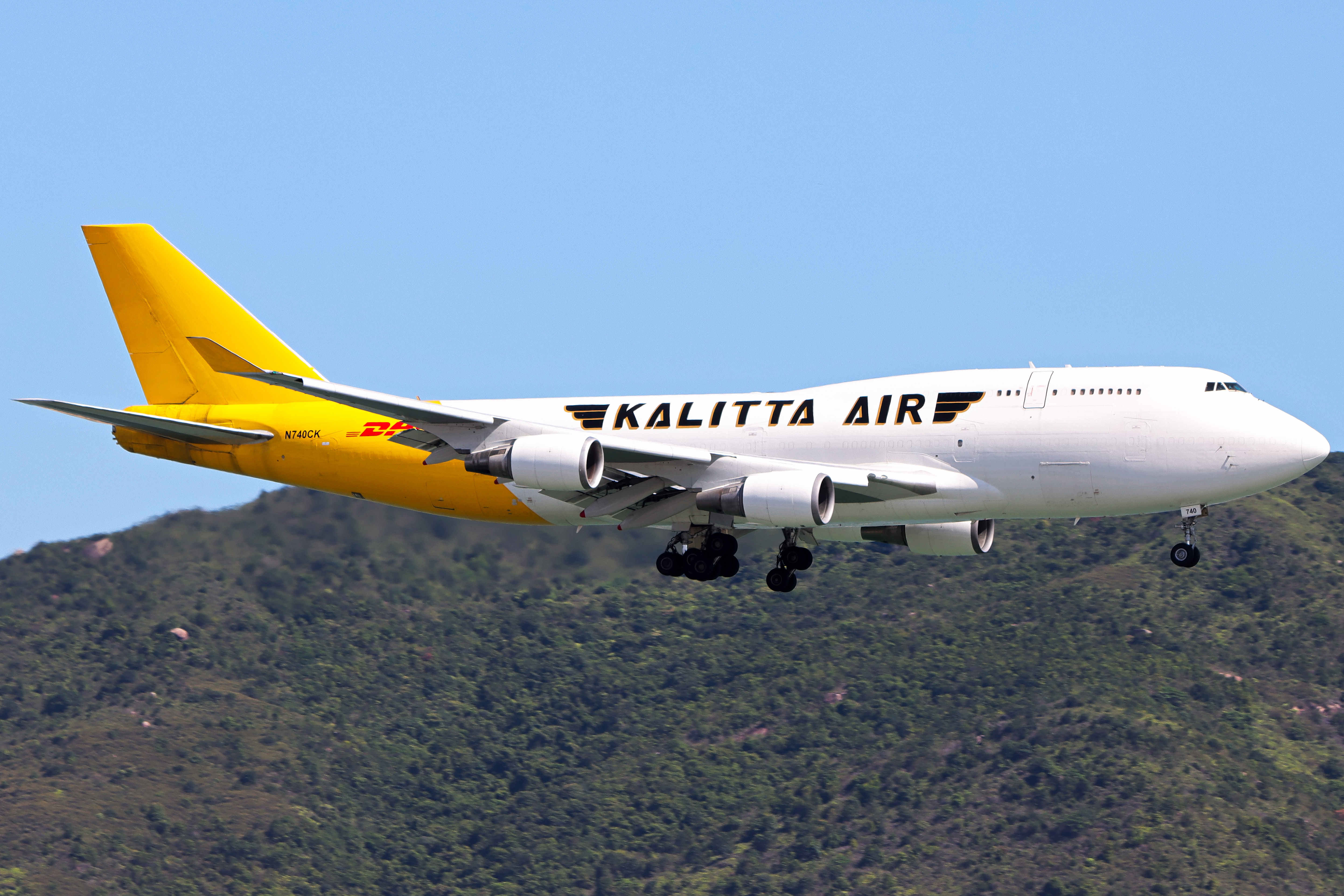 Full size: Kalitta Air Boeing 747-400BCF N740CK at Hong Kong International Airport