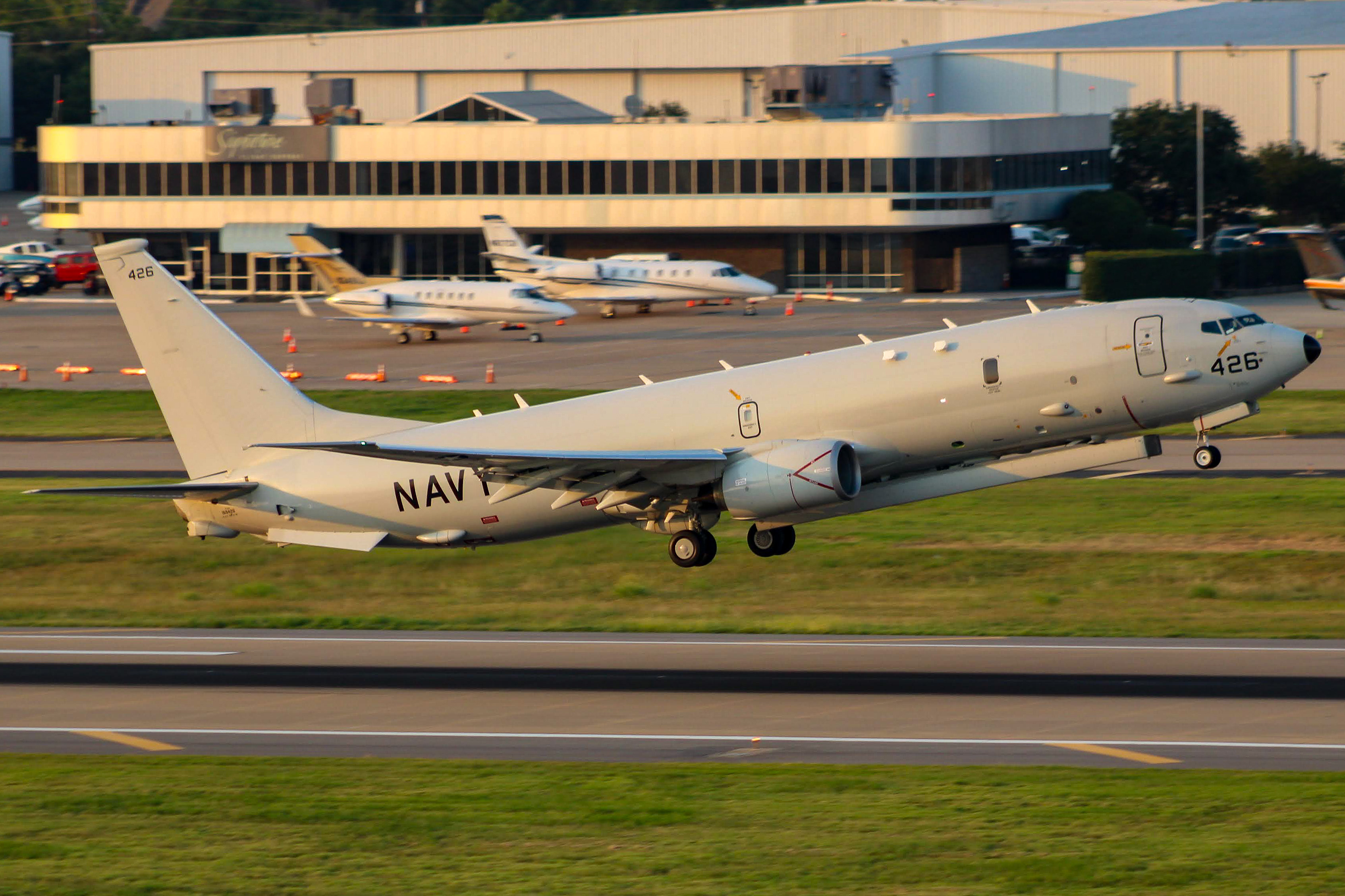 Full size: USN- United States Navy Boeing P-8 Poseidon 169426 at Dallas Love Field Airport