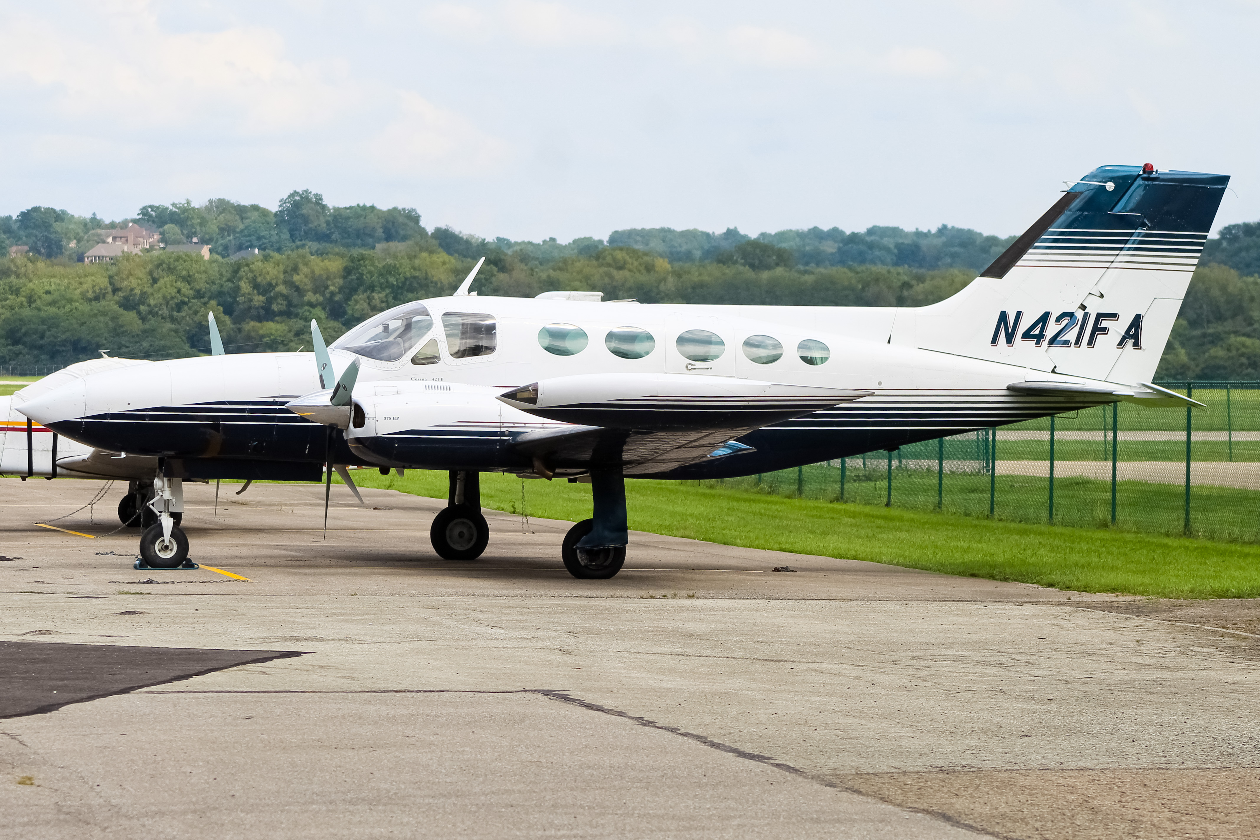 Full size: PRIVATE Cessna 421 N421FA at Cincinnati Municipal Airport/Lunken Field
