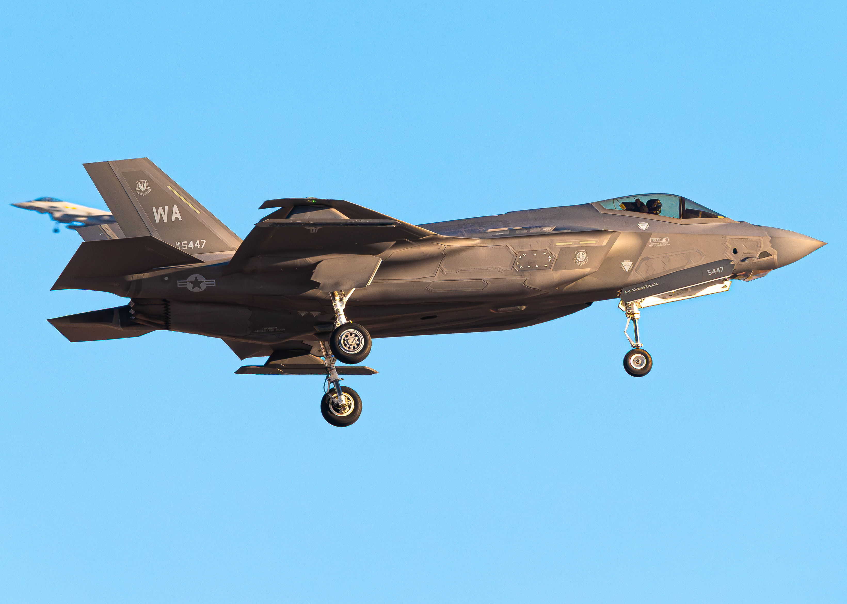 Full size: USAF - United States Air Force Lockheed Martin F-35 Lightning 18-5447 at Nellis Air Force Base
