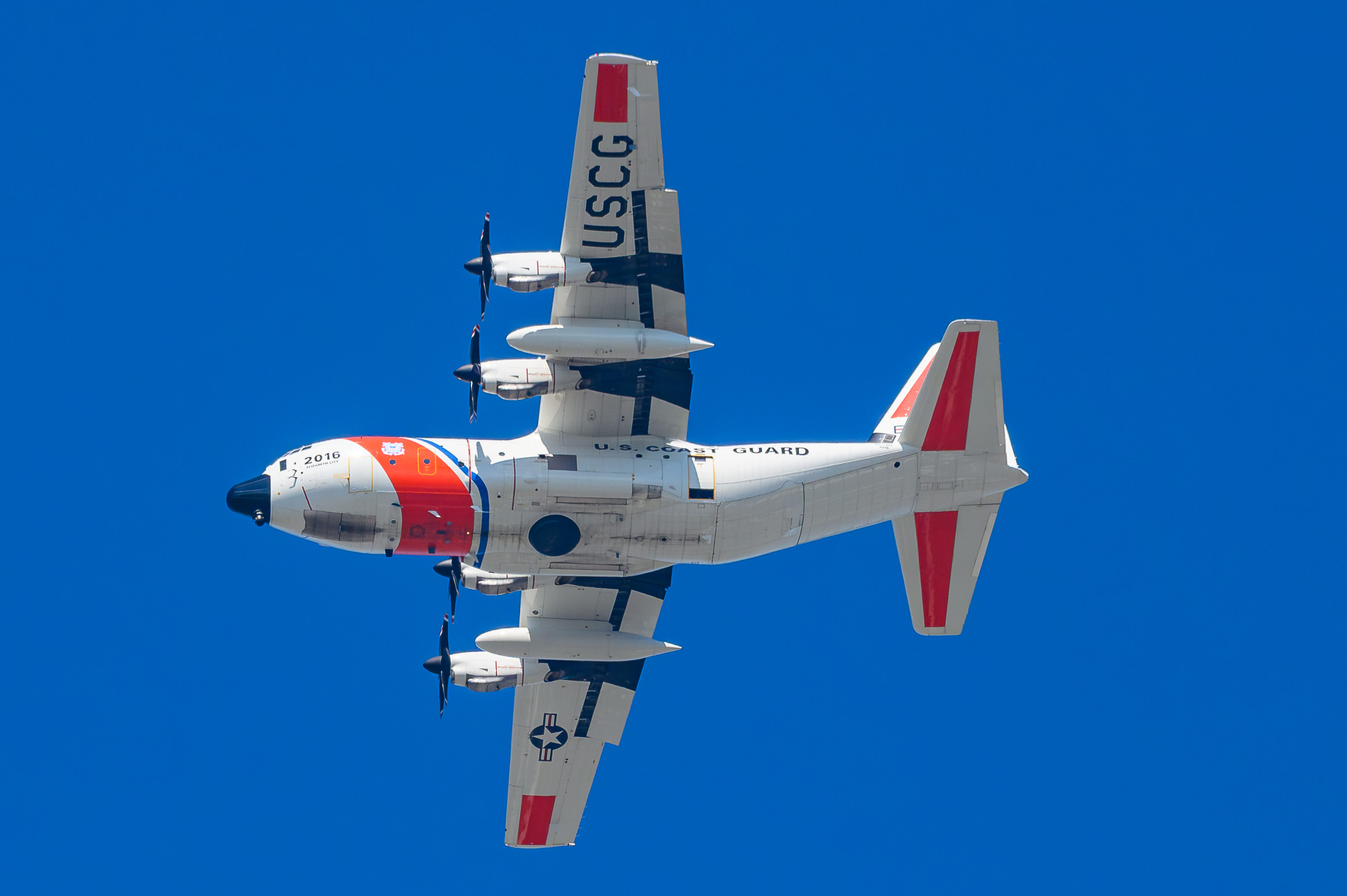Full size: USCG - United States Coast Guard Lockheed C-130H Hercules 2016 at Oceana Naval Air Station (Apollo Soucek Field)