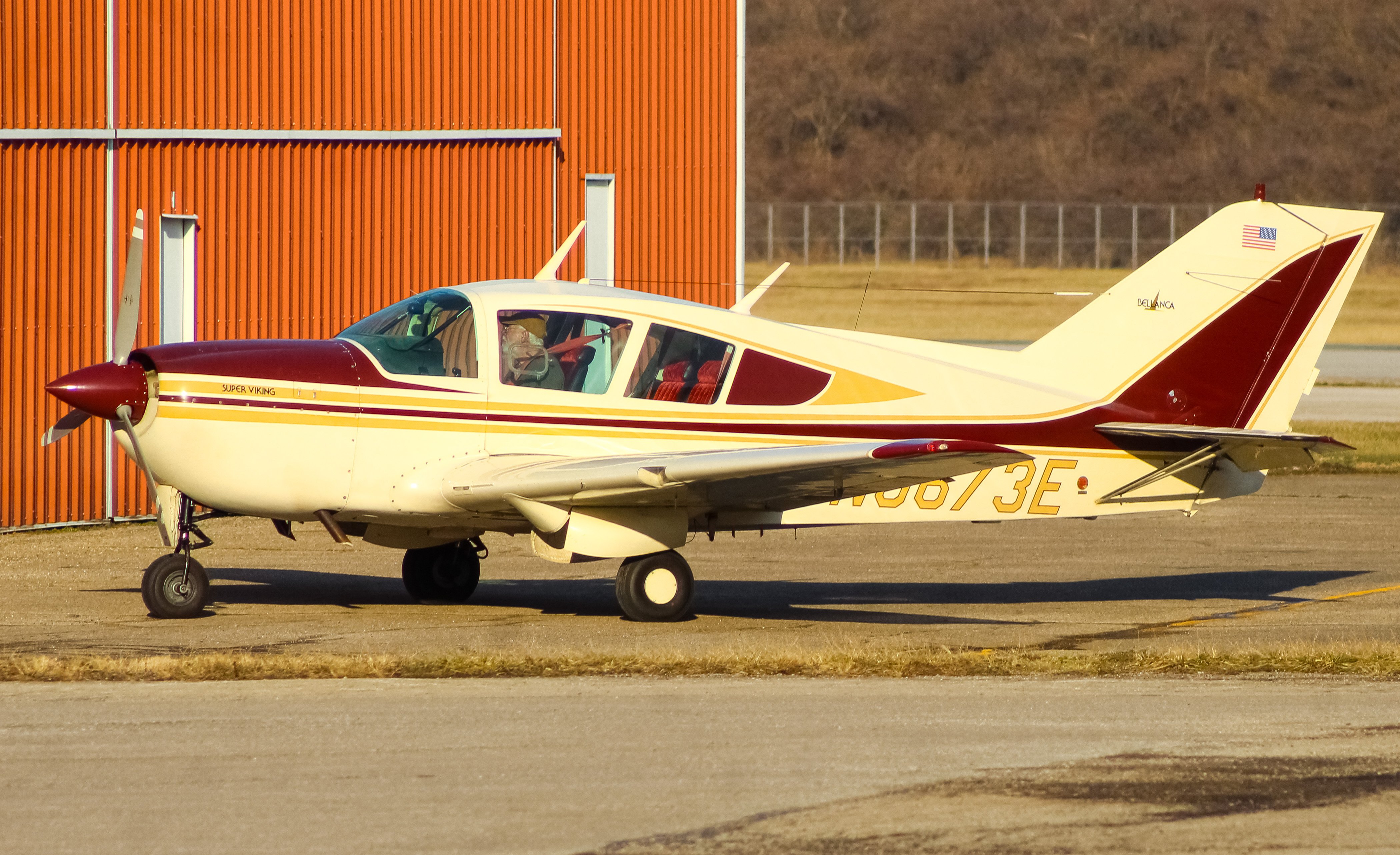 Full size: PRIVATE  Bellanca super Viking  N9673E at Cincinnati Municipal Airport/Lunken Field
