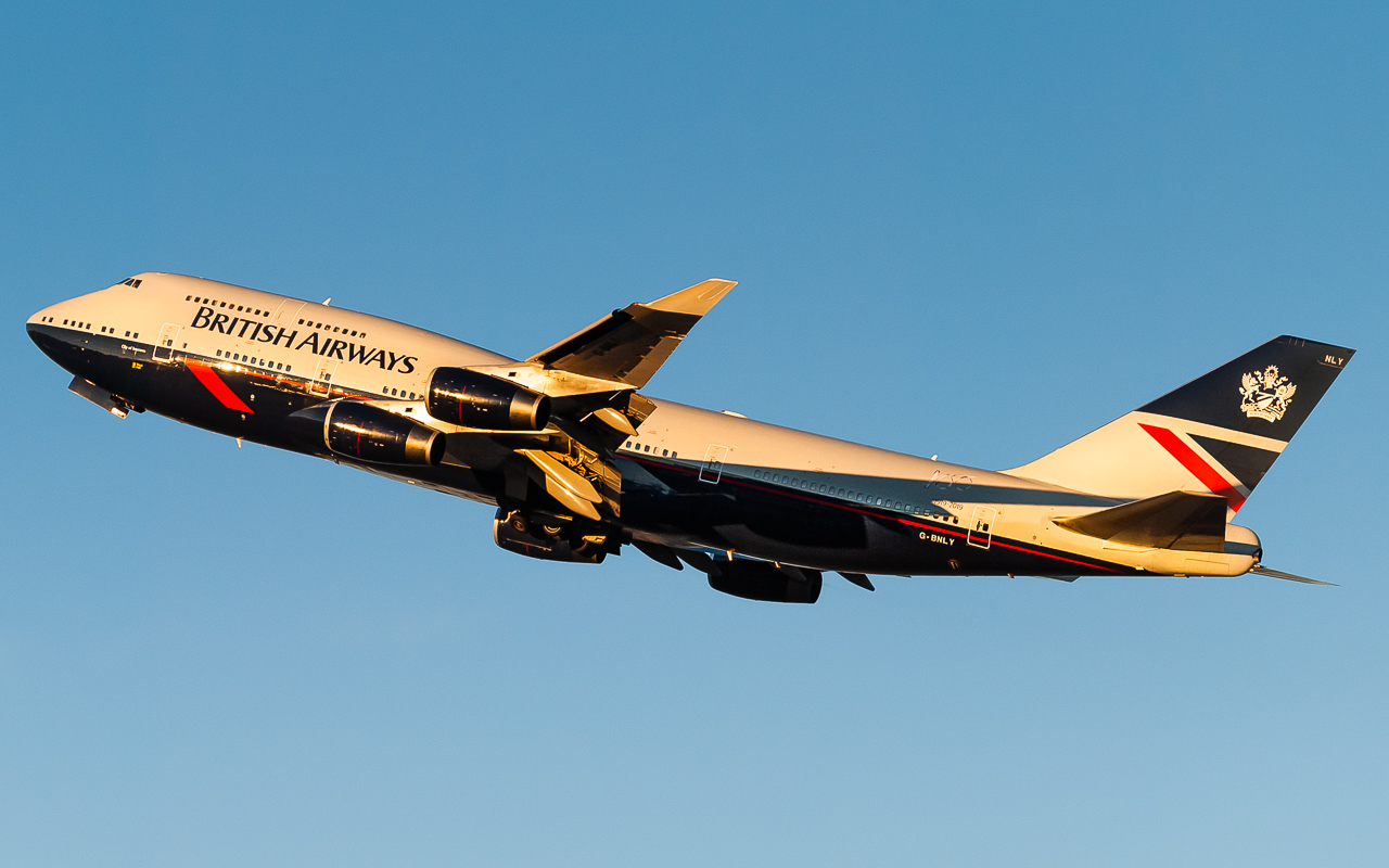 Full size: British Airways Boeing 747-400 G-BNLY at San Francisco International Airport
