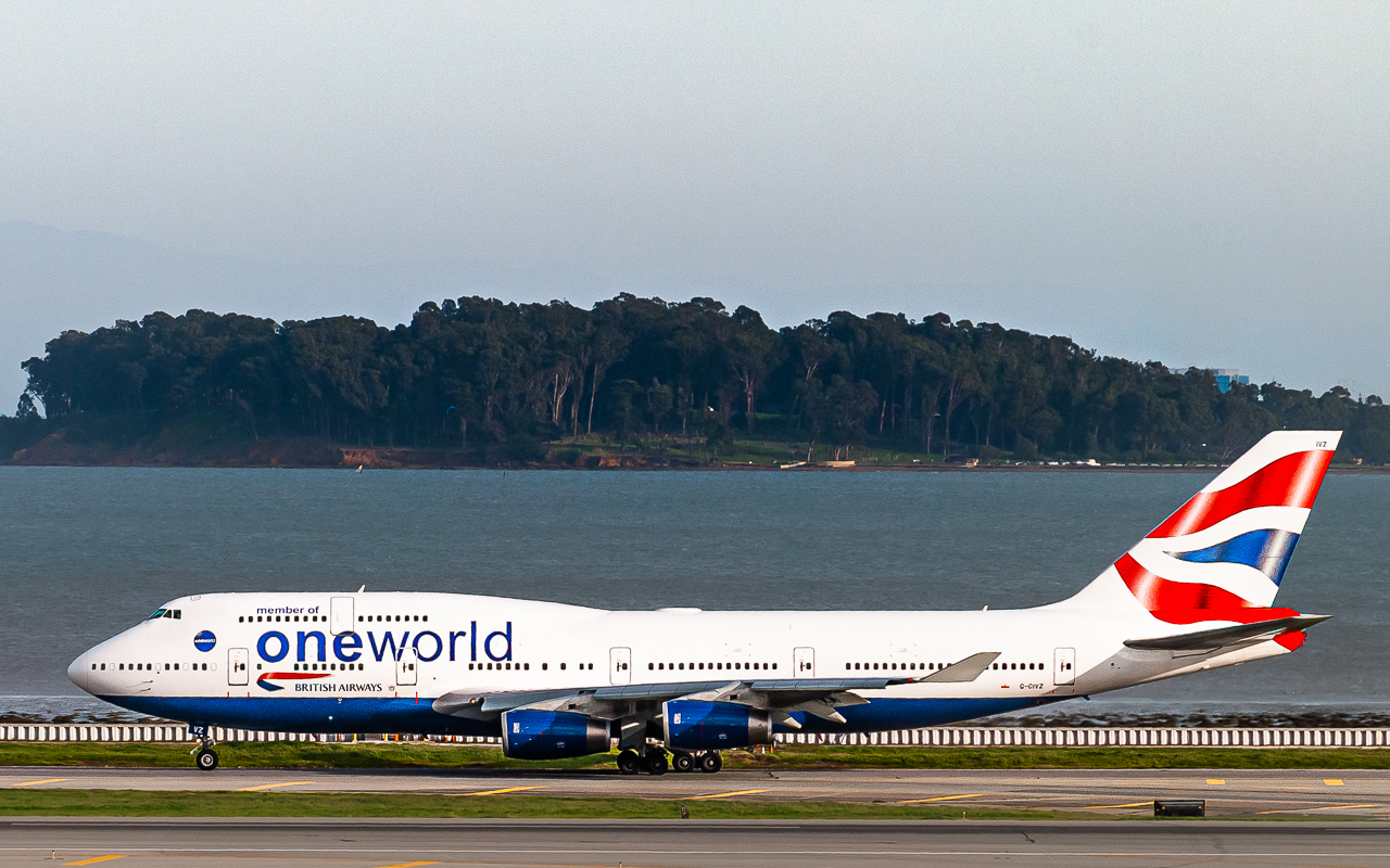 Full size: British Airways Boeing 747-400 G-CIVZ at San Francisco International Airport