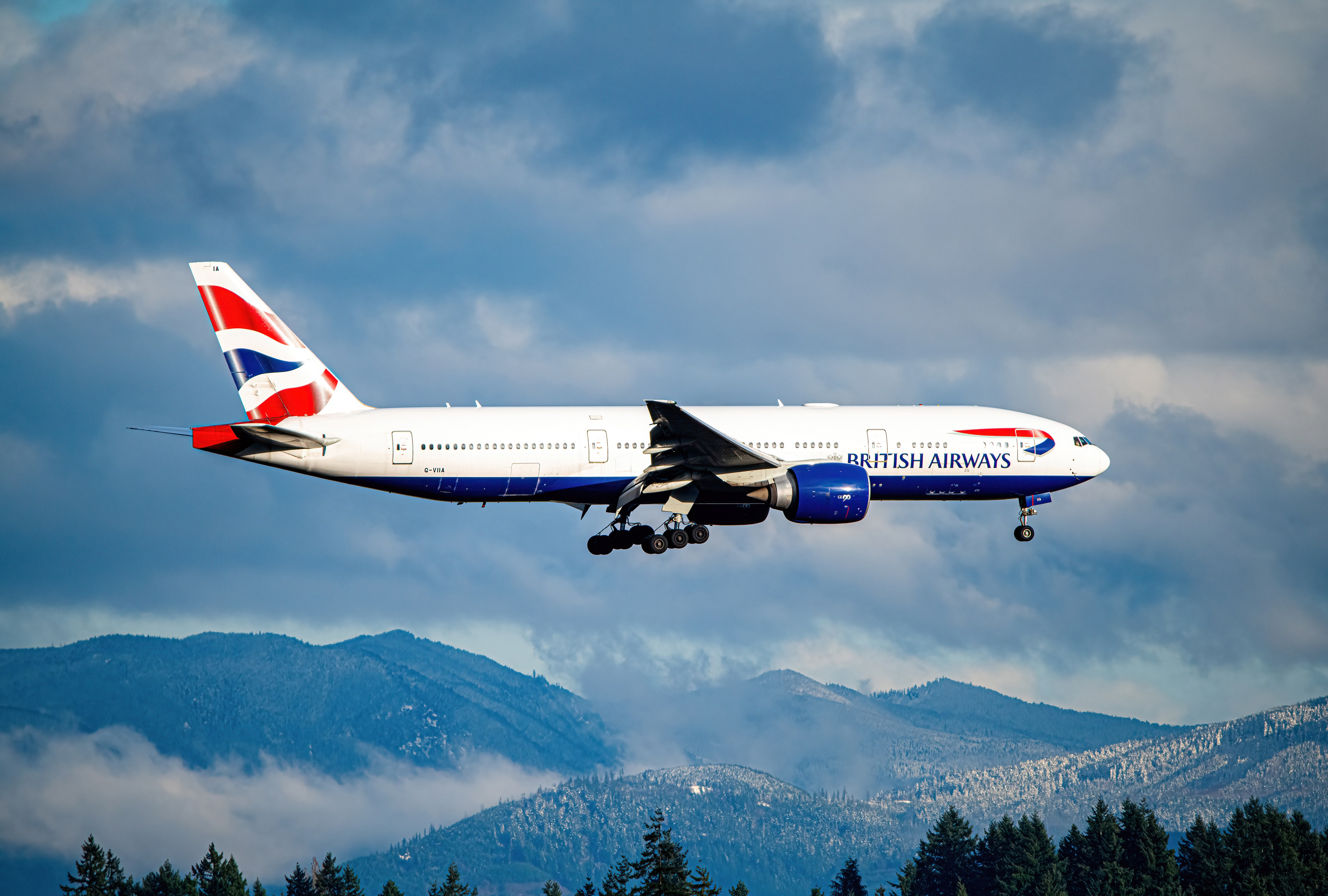 Full size: British Airways Boeing 777-200ER G-VIIA at Seattle-Tacoma International Airport