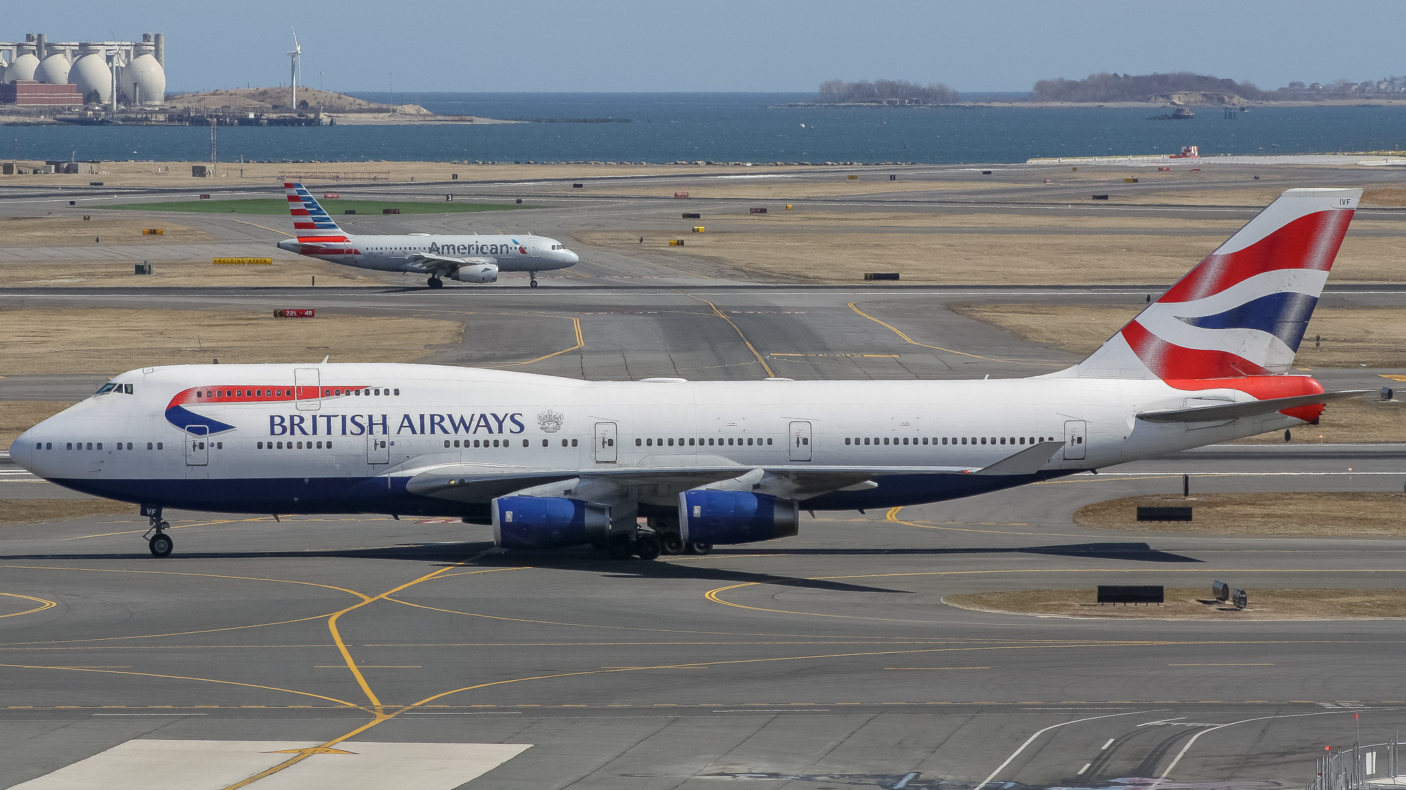 Full size: British Airways Boeing 747-400 G-CIVF at General Edward Lawrence Logan International Airport