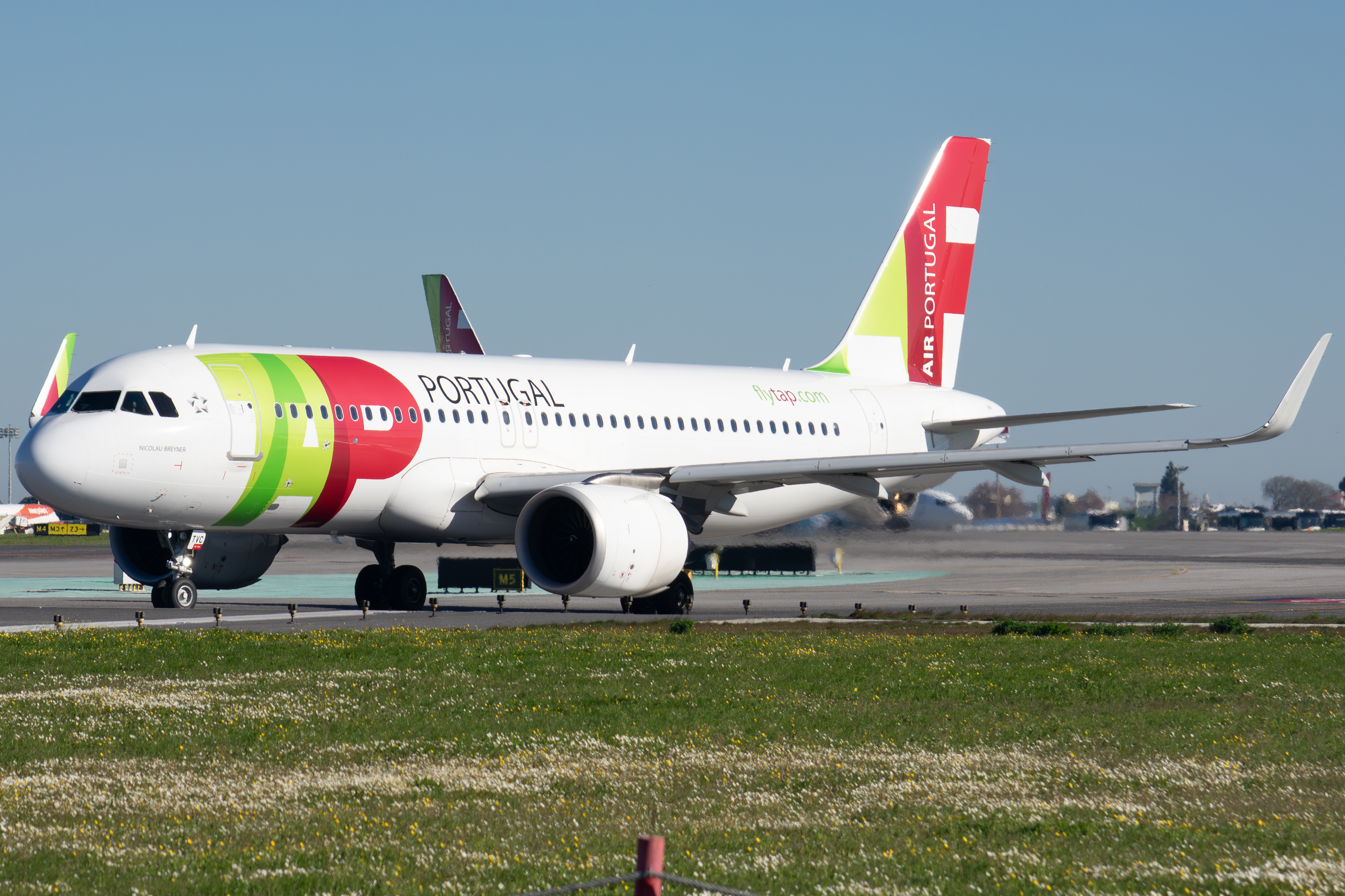 Full size: TAP Air Portugal Airbus A320NEO CS-TVC at Lisbon Humberto Delgado Airport