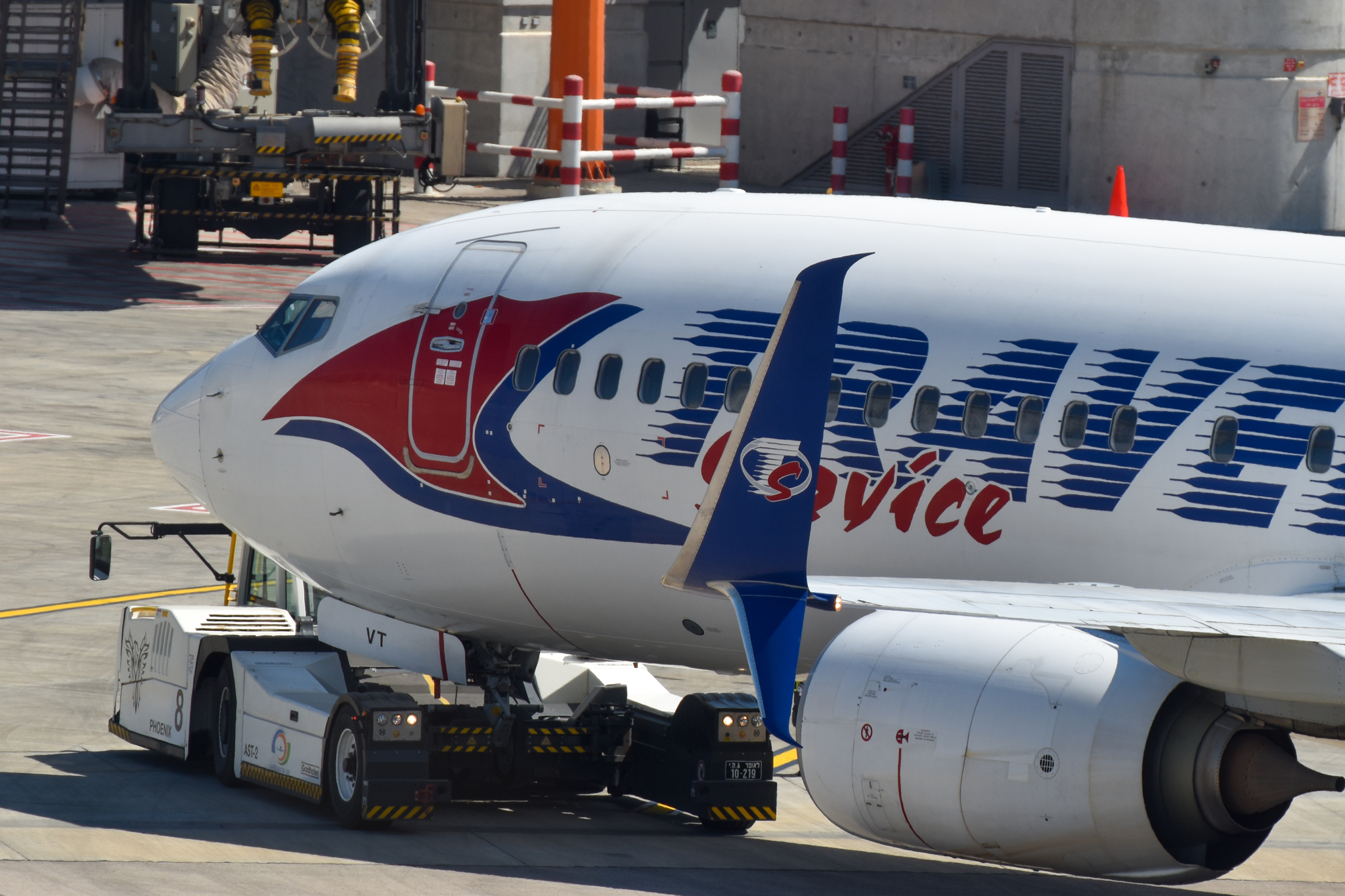 Full size: Travel Service Boeing 737-800 OK-TVT at Tel Aviv-Ben Gurion Airport