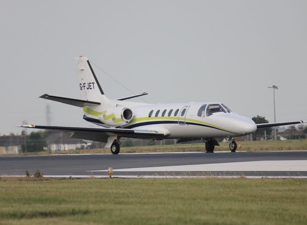 Full size: PRIVATE Cessna Citation 550 G-FJET at London Southend Airport
