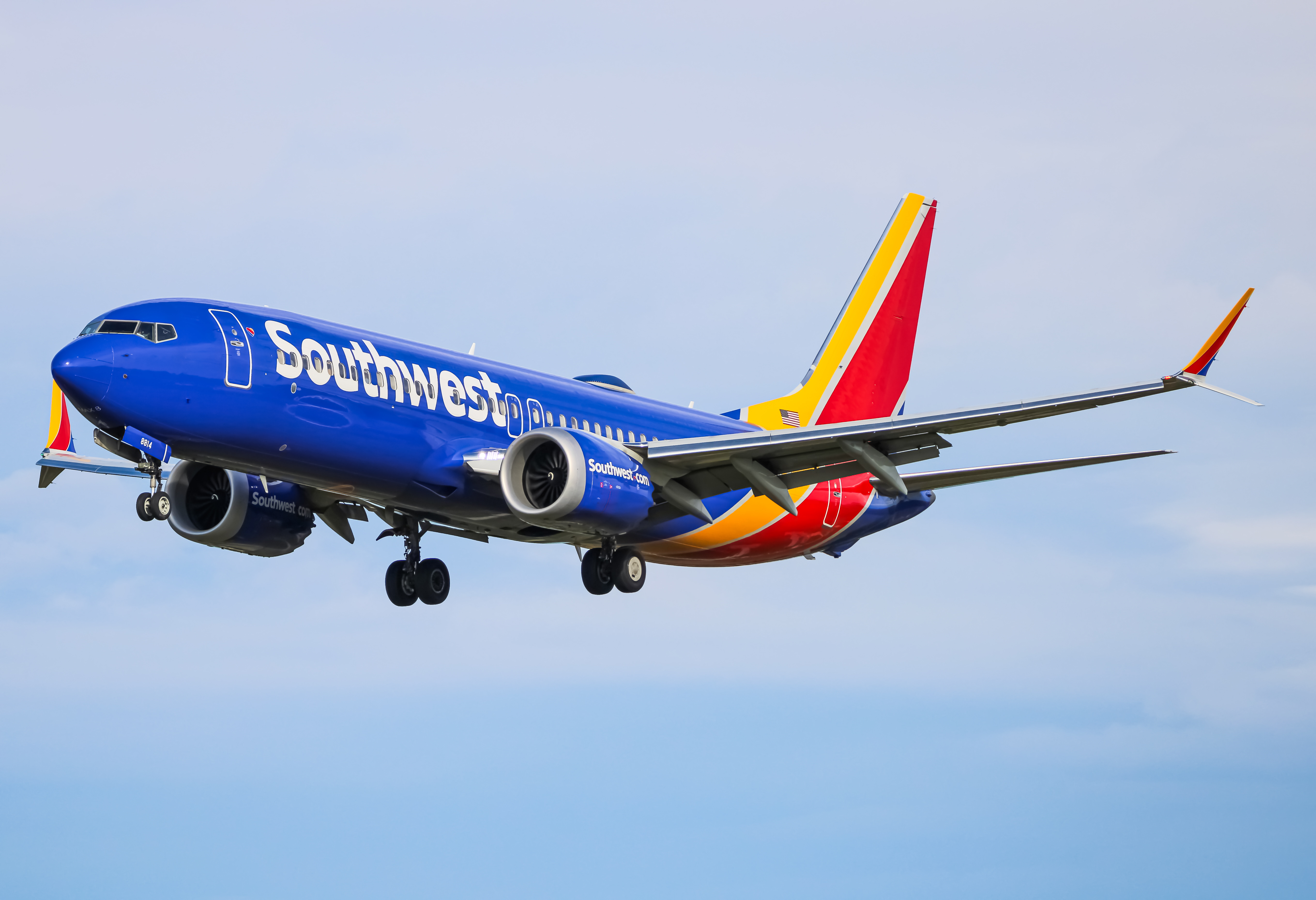 Full size: Southwest Airlines Boeing 737 MAX 8 N8814K at Baltimore/Washington International Thurgood Marshall Airport