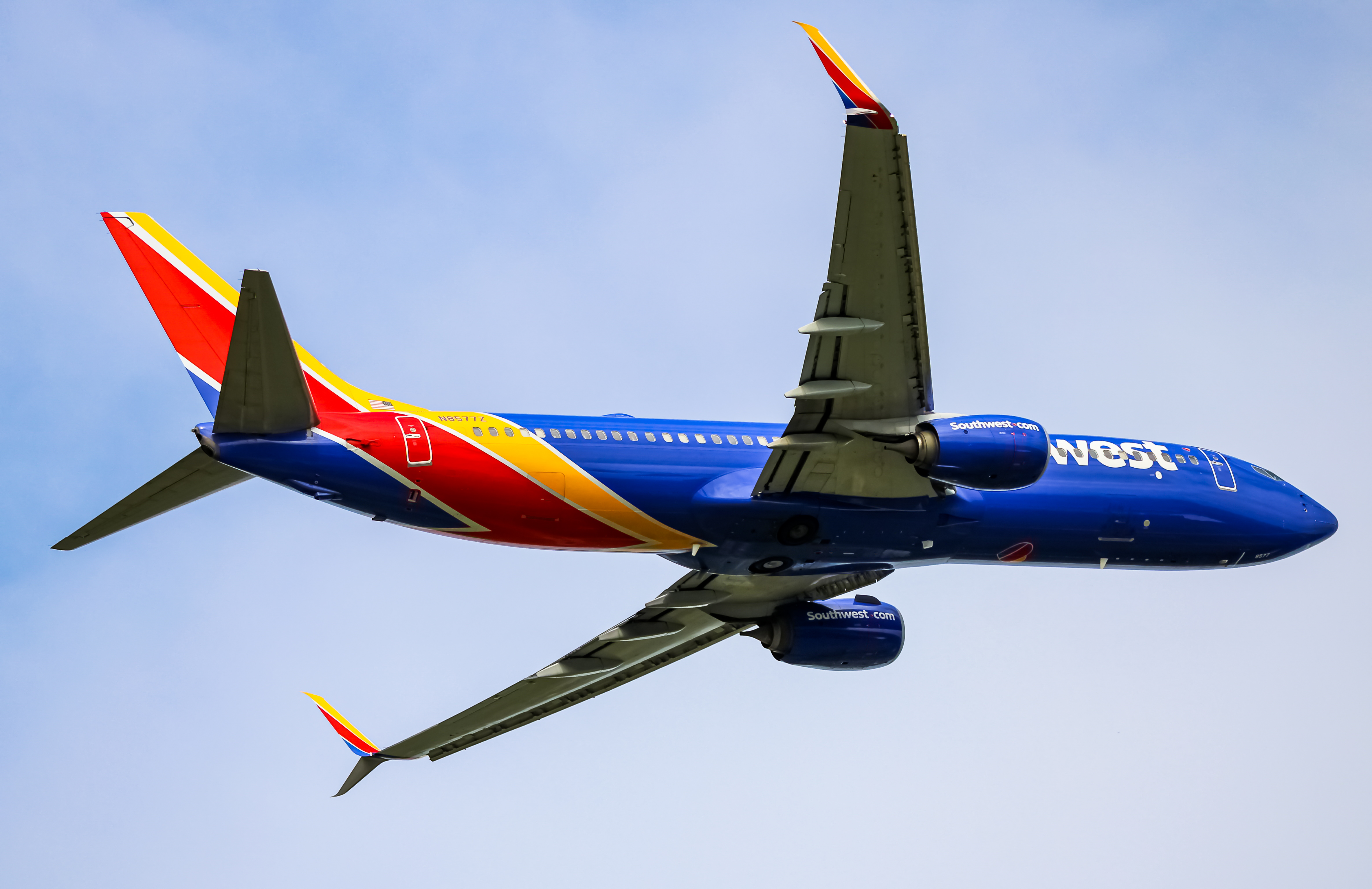 Full size: Southwest Airlines Boeing 737-800 N8577Z at Baltimore/Washington International Thurgood Marshall Airport