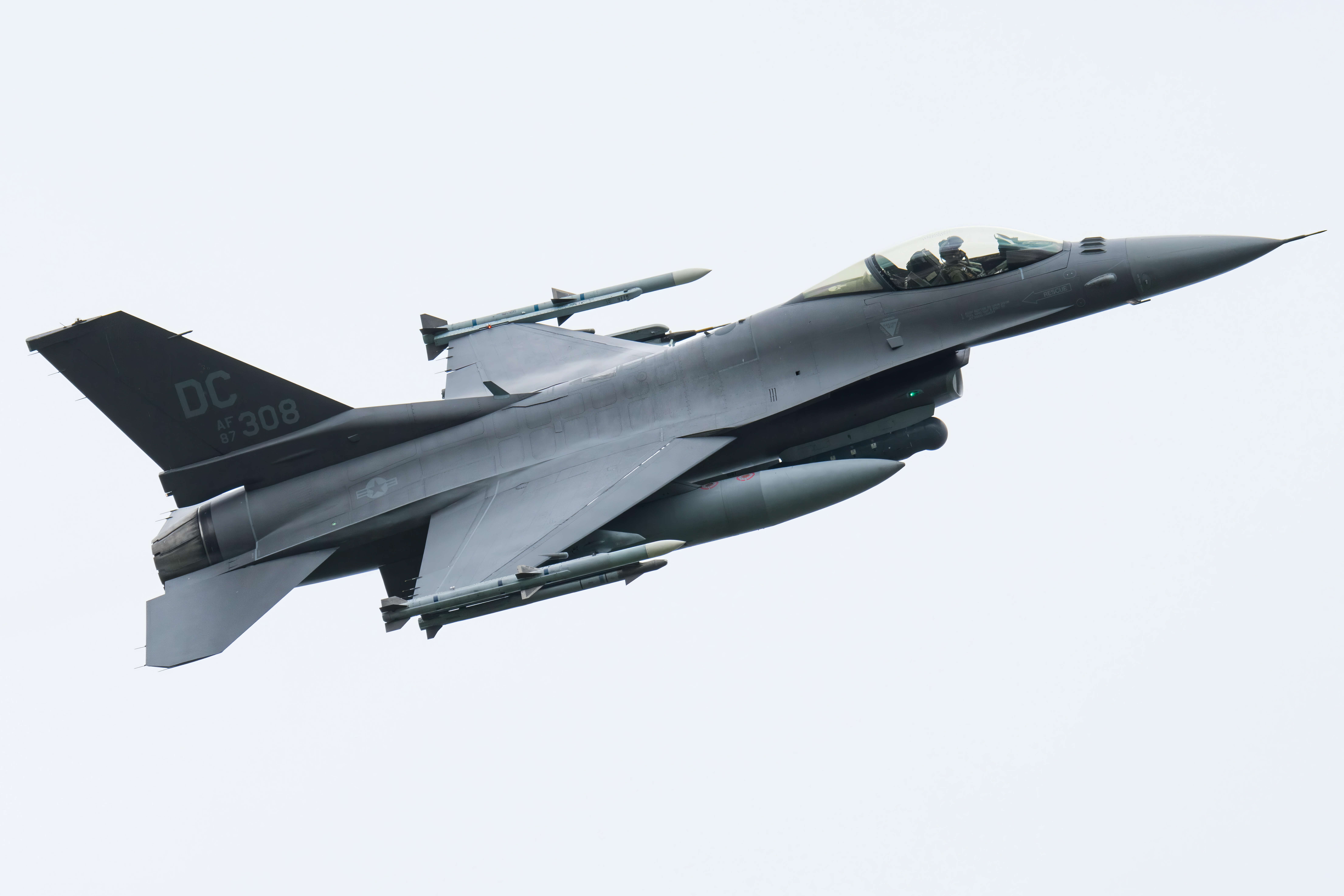 Full size: USAF - United States Air Force General Dynamics F-16 87-0308 at Joint Base Andrews