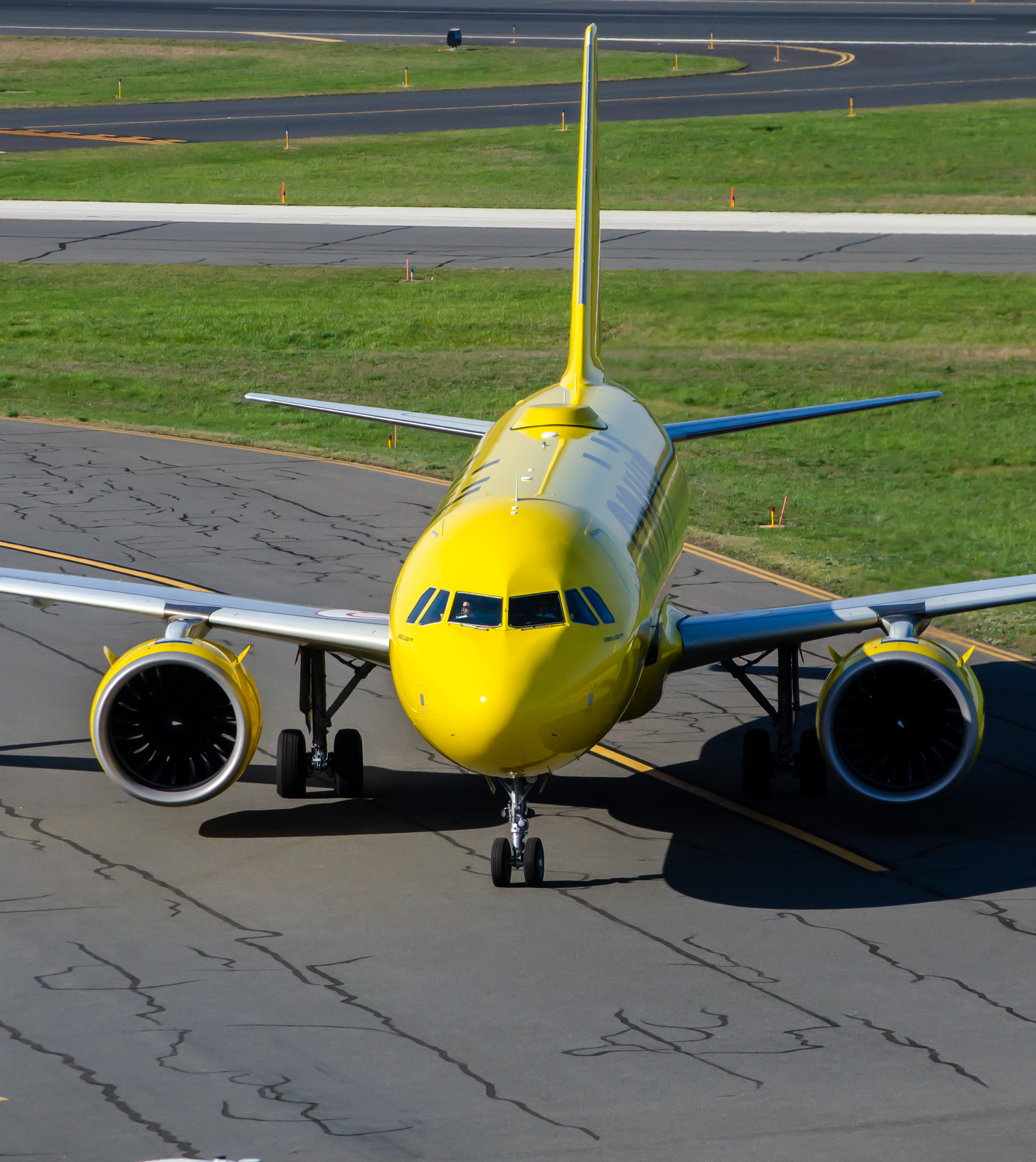 Full size: Spirit Airlines Airbus A320NEO N927NK at Atlantic City International Airport