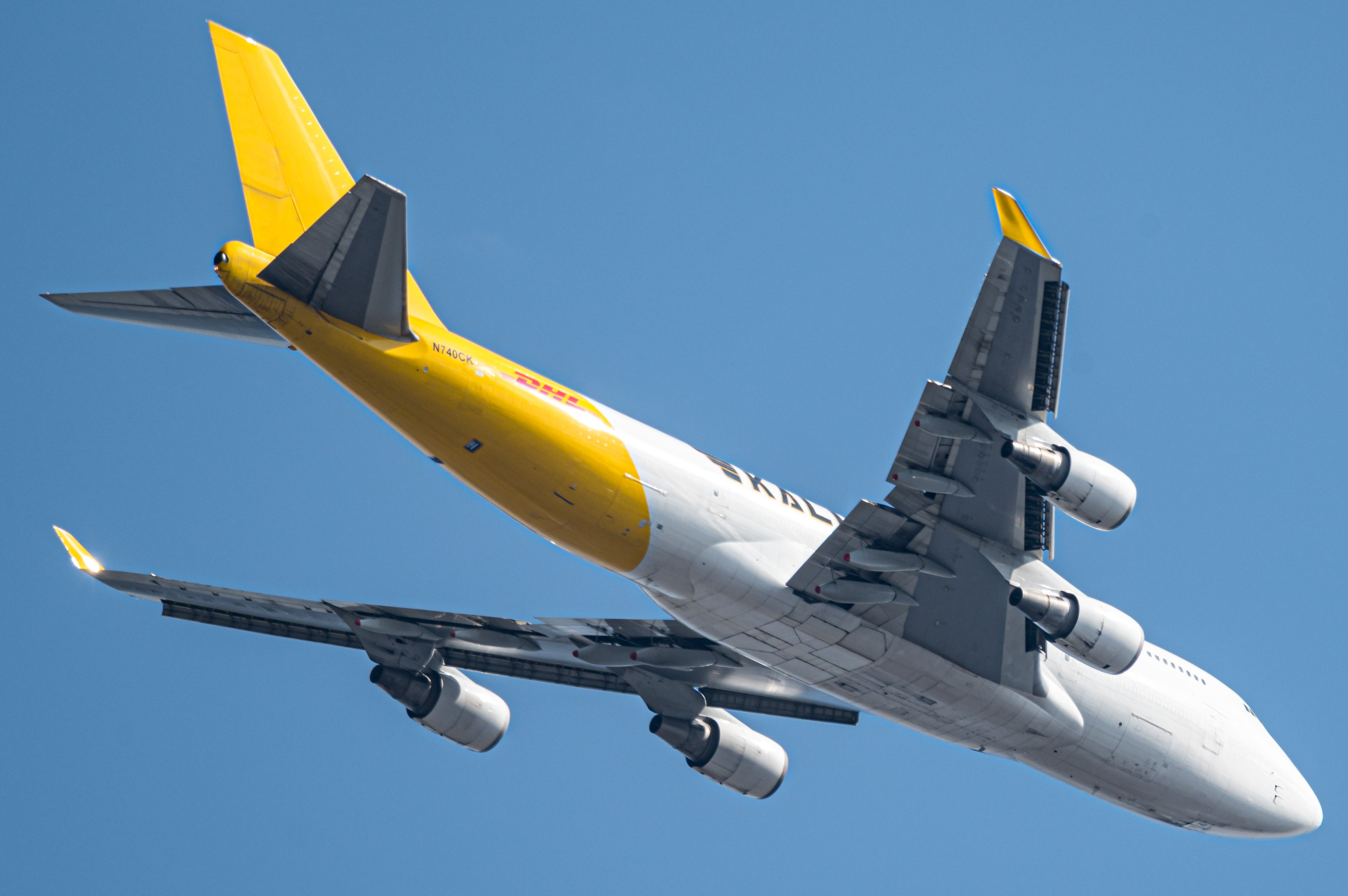 Full size: DHL Boeing 747-400BCF N740CK at Yokota Air Base