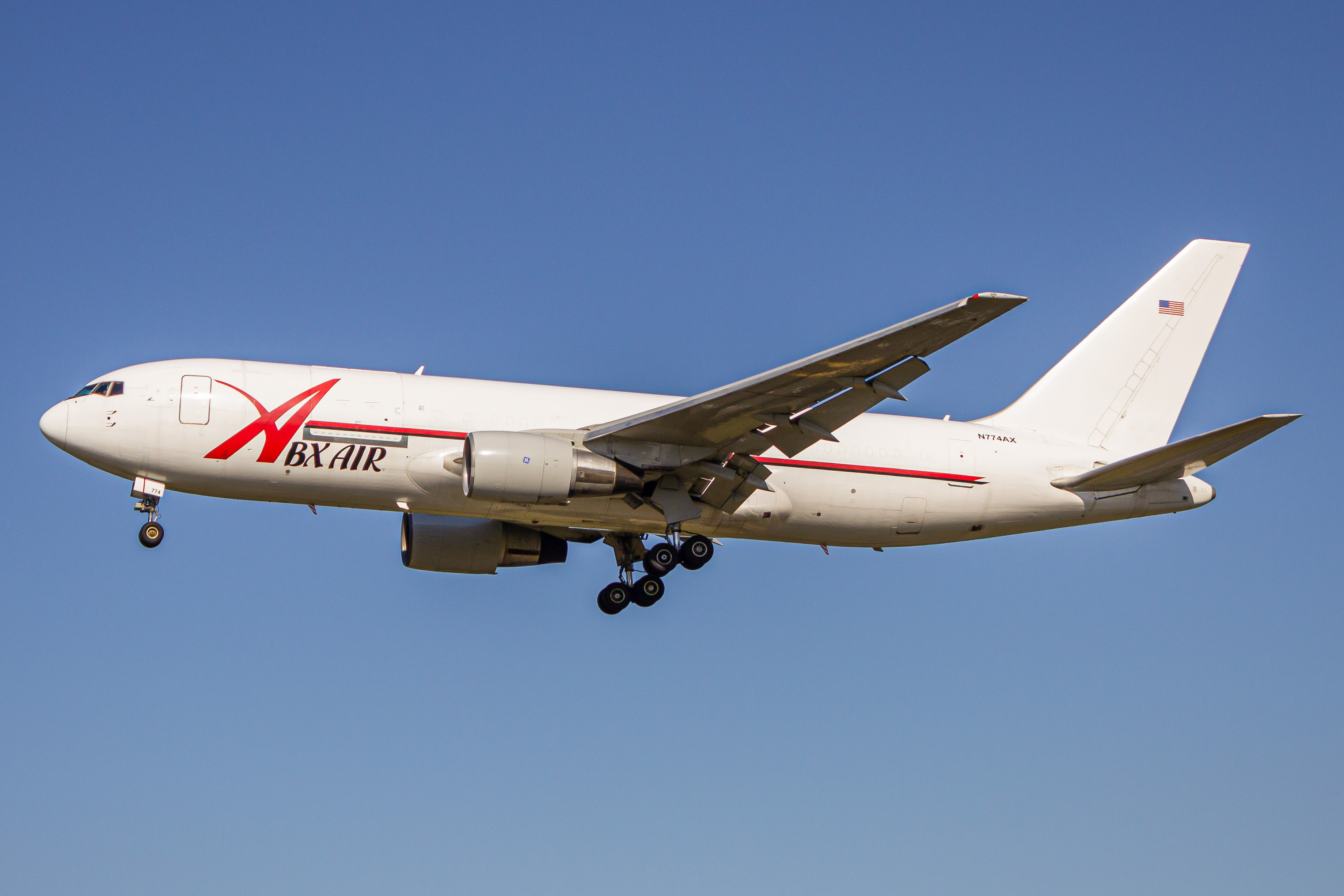 Full size: ABX Air Boeing 767-200F N774AX at Baltimore/Washington International Thurgood Marshall Airport