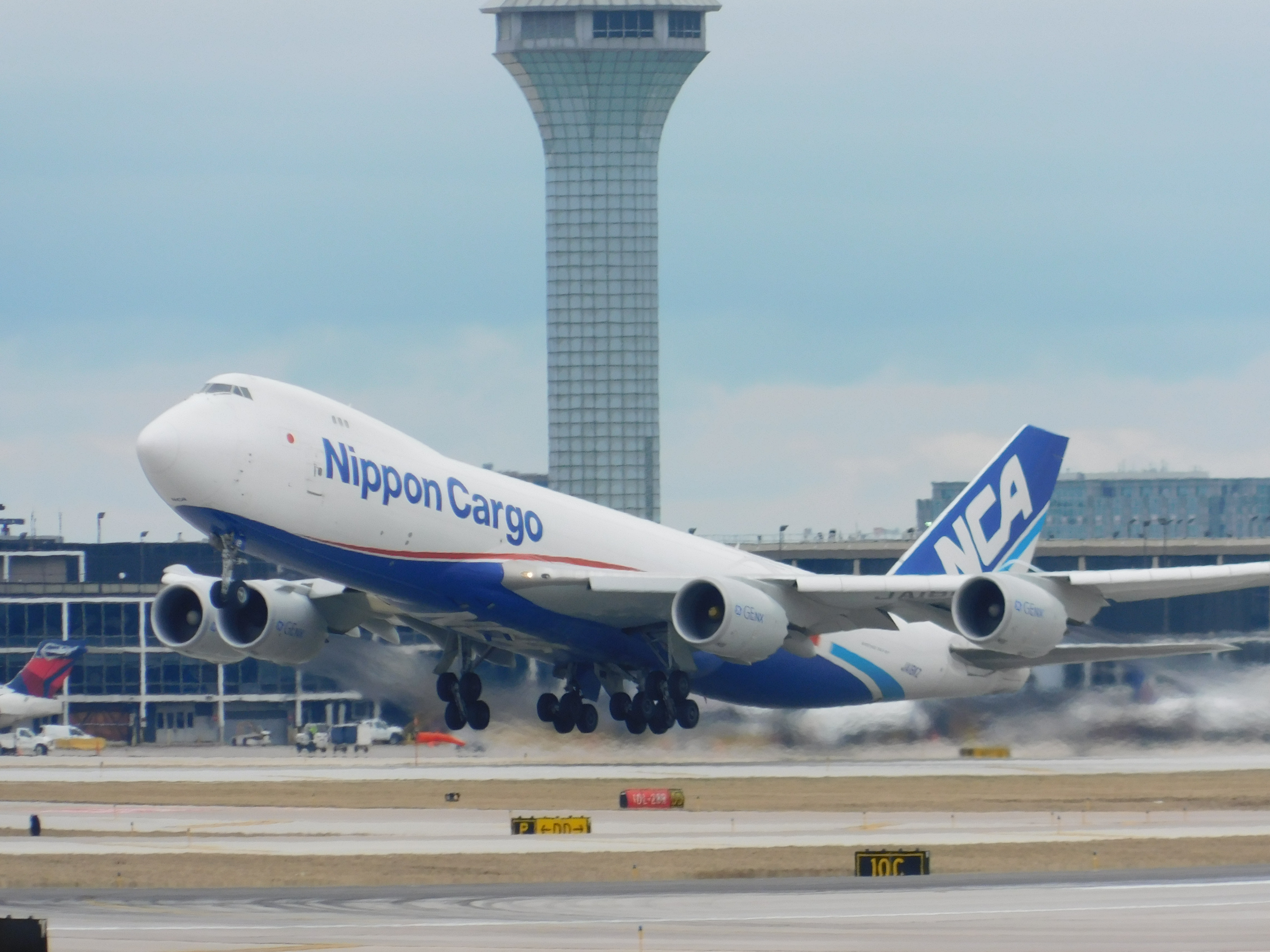 Full size: Nippon Cargo Boeing 747-8i JA13KZ at Chicago O'Hare International Airport