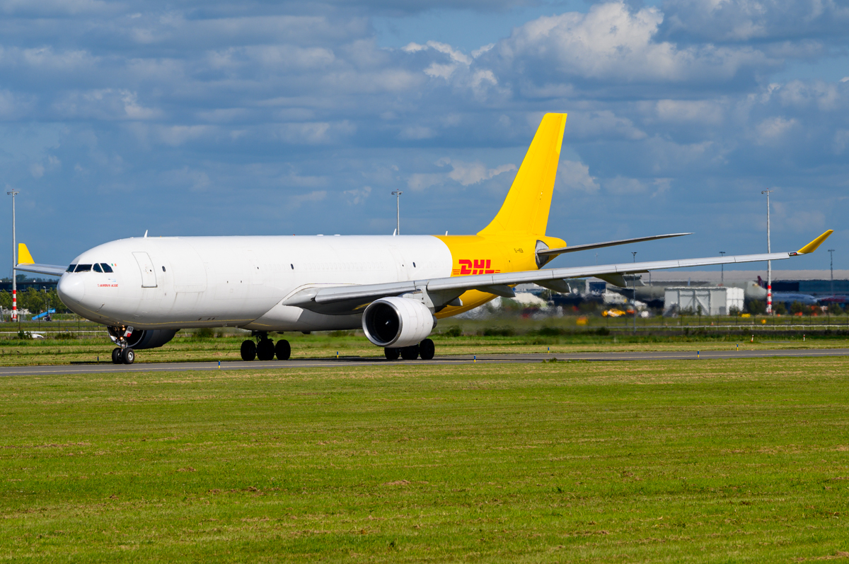 Full size: DHL Airbus A330-300F EI-HEB at Amsterdam Schiphol Airport
