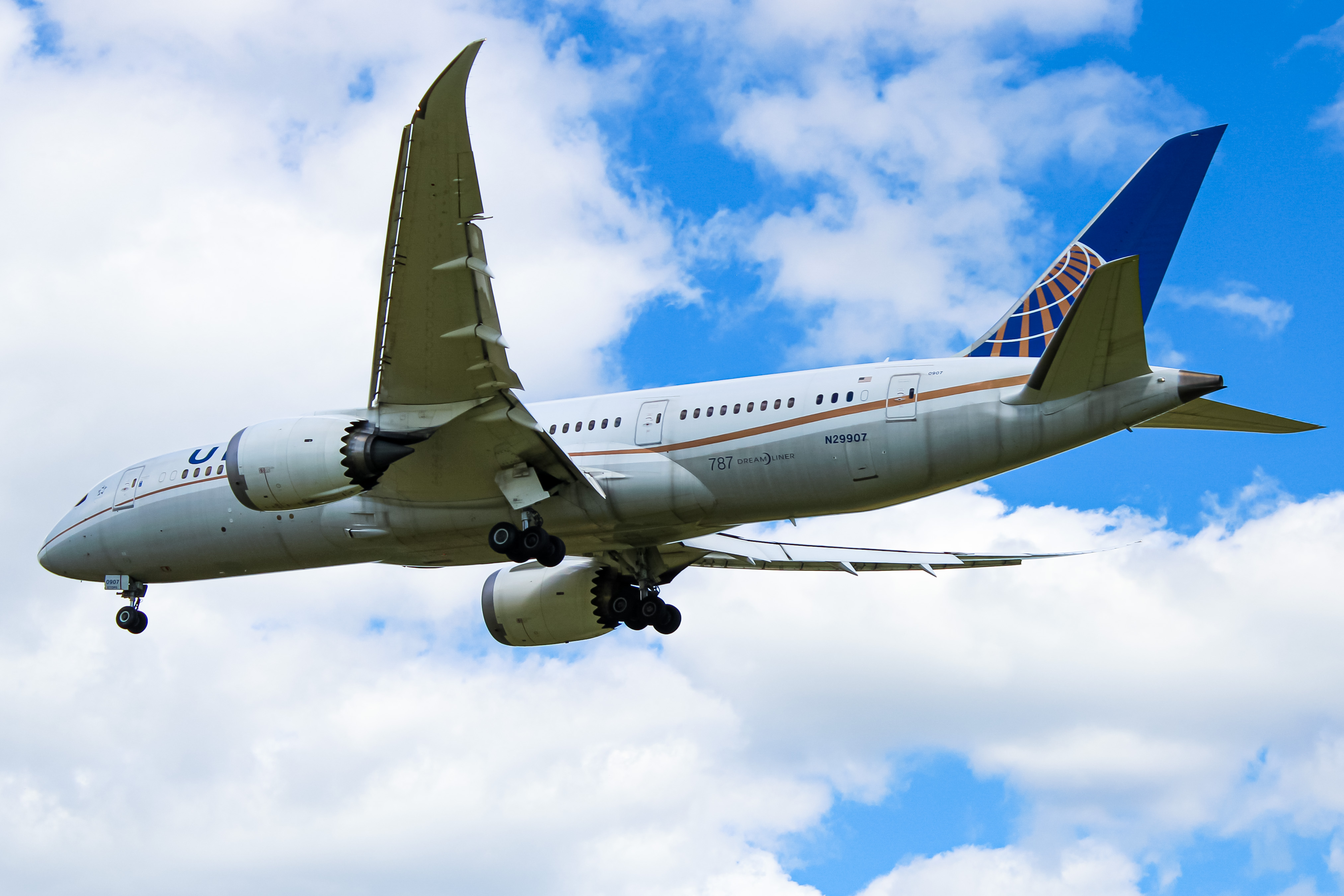 Full size: United Airlines Boeing 787-8 N29907 at Washington Dulles International Airport
