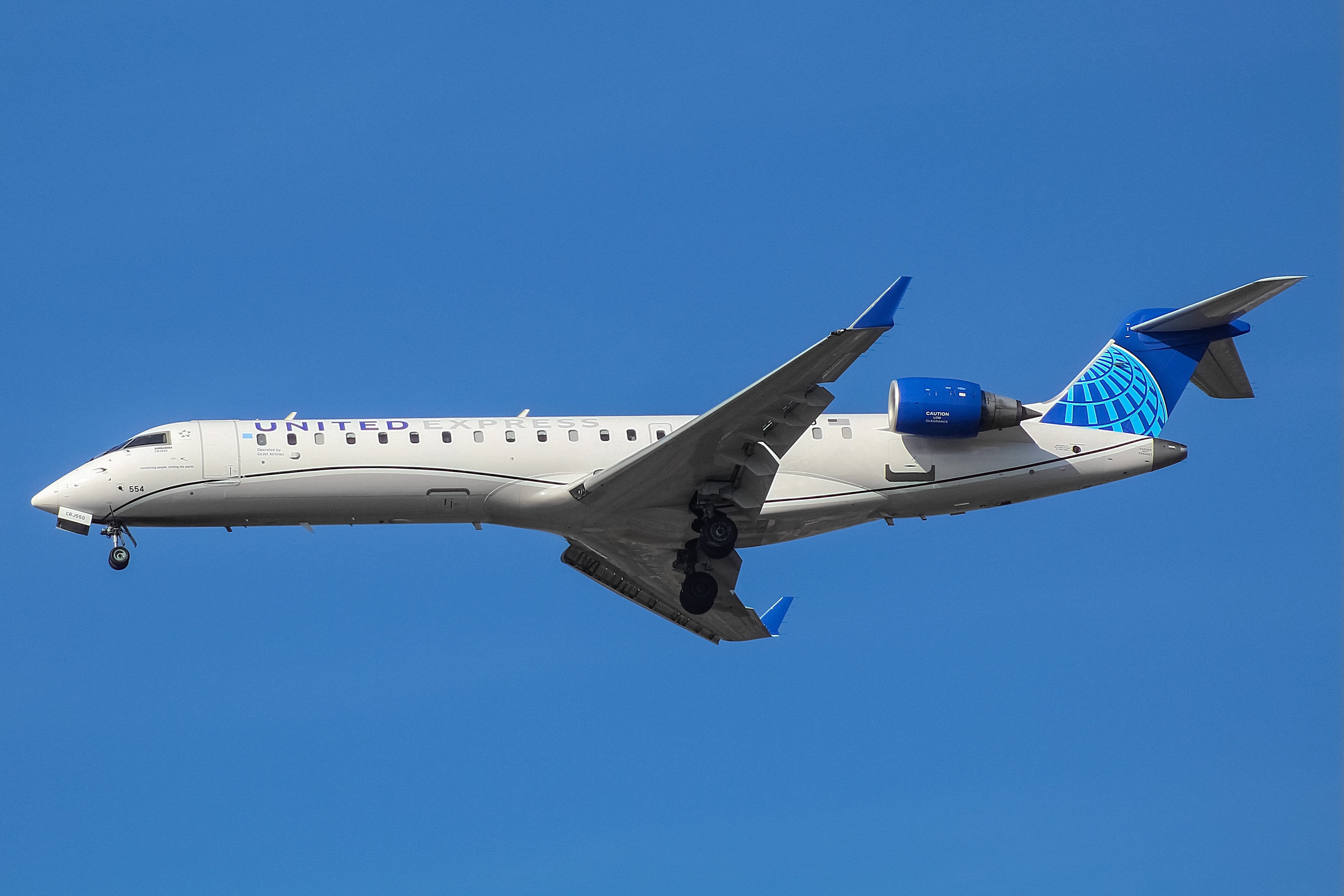 Full size: United Express Mitsubishi CRJ-550 N554GJ at Chicago O'Hare International Airport