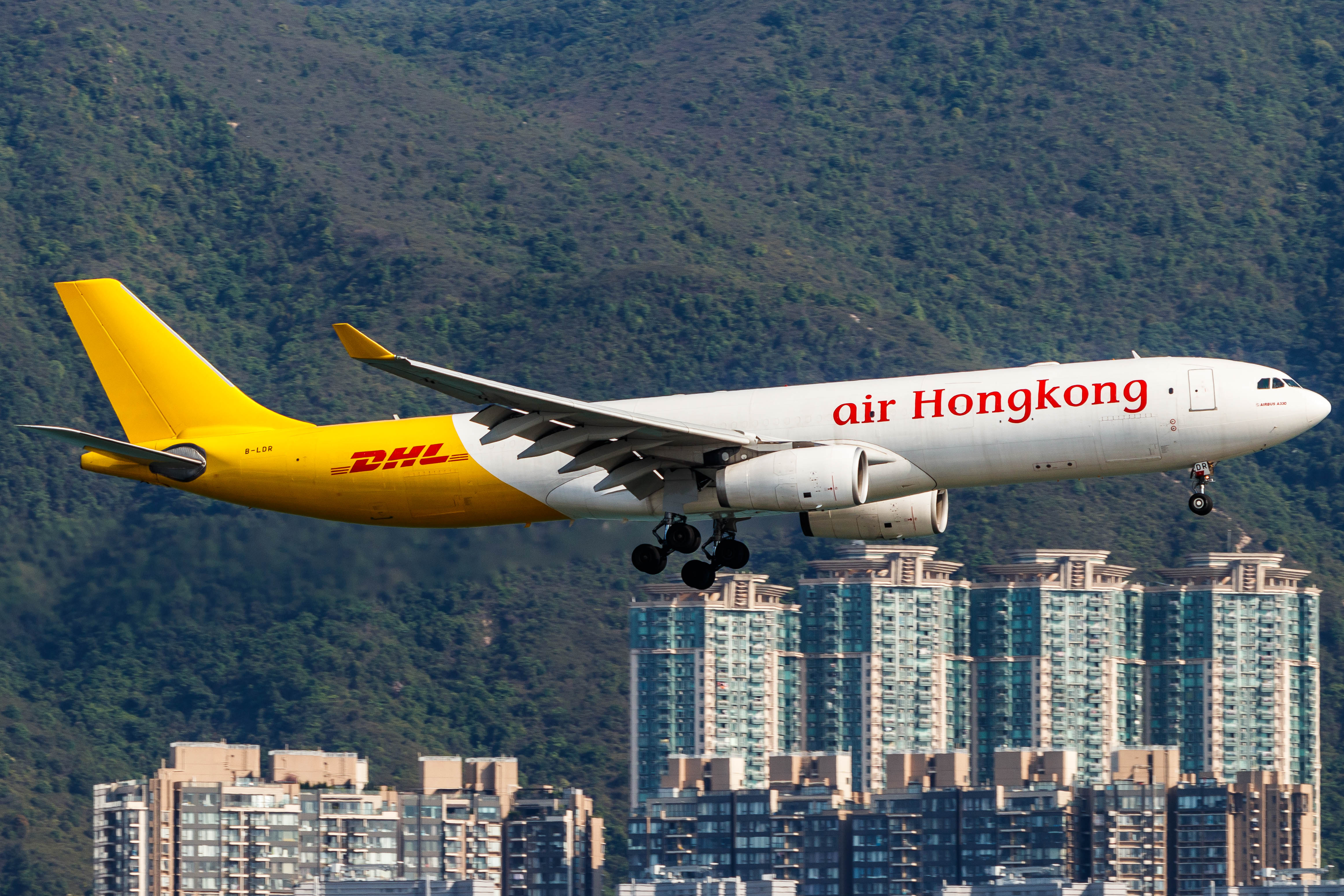 Full size: Air Hong Kong Airbus A330-300P2F B-LDR at Hong Kong International Airport