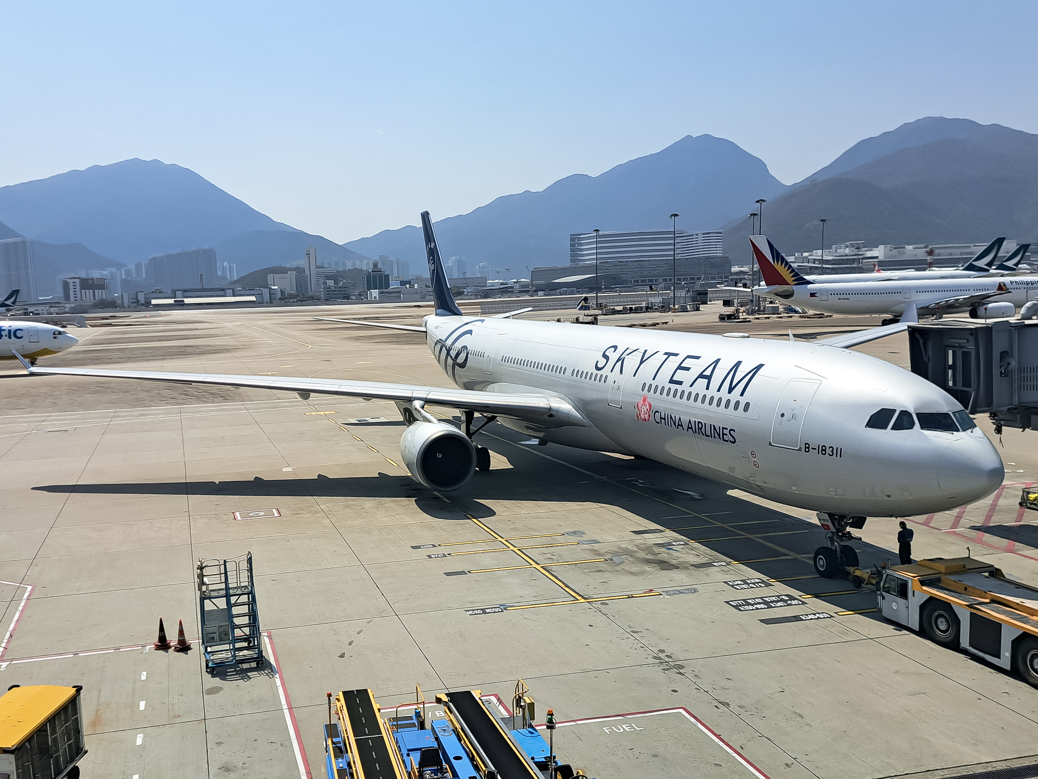 Full size: China Airlines Airbus A330-300 B-18311 at Hong Kong International Airport