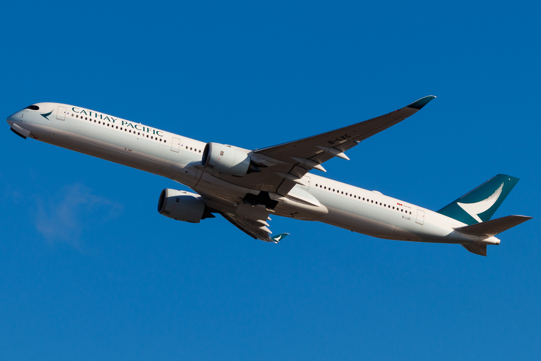 Full size: Cathay Pacific Airbus A350-1000 B-LXC at Hong Kong International Airport