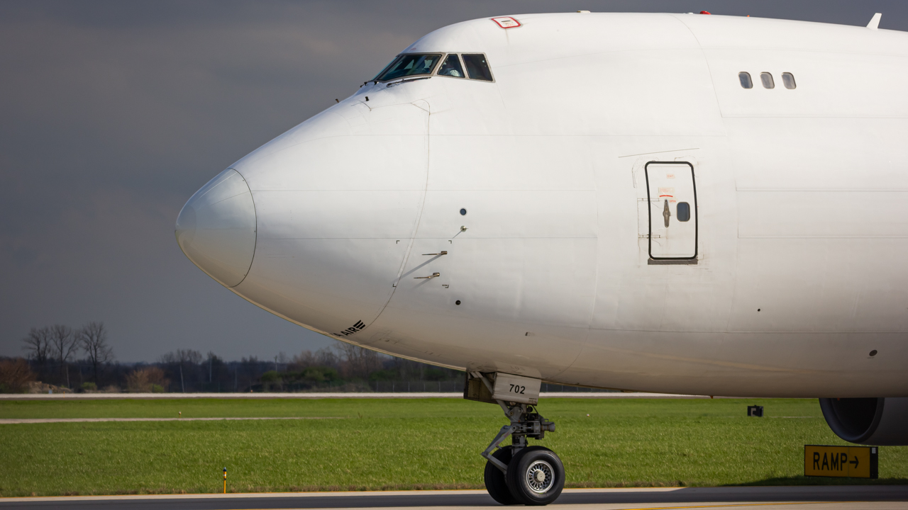 Full size: Kalitta Air Boeing 747-400F N702CK at Rickenbacker International Airport