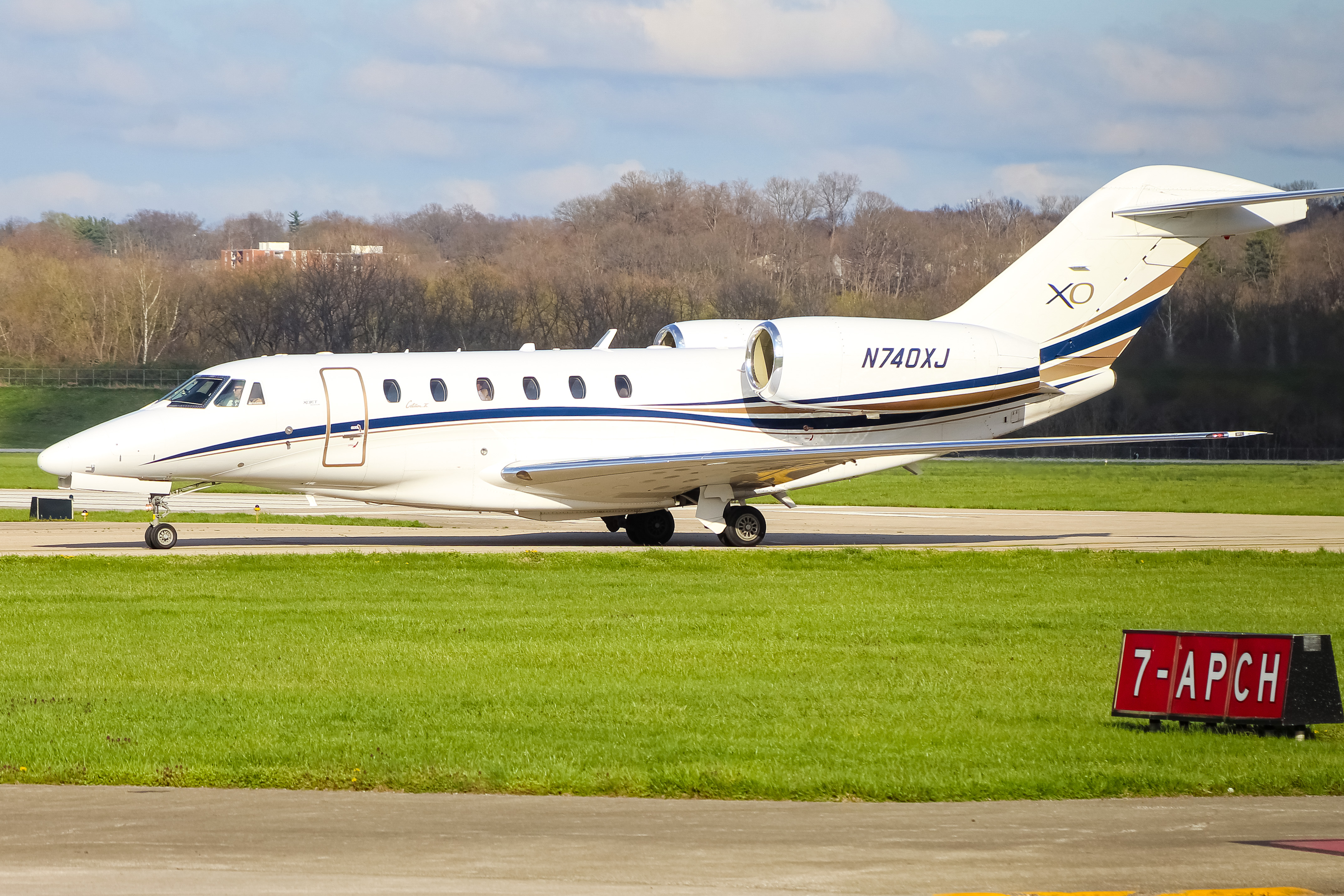 Full size: PRIVATE Cessna Citation 750 X N740XJ at Cincinnati Municipal Airport/Lunken Field