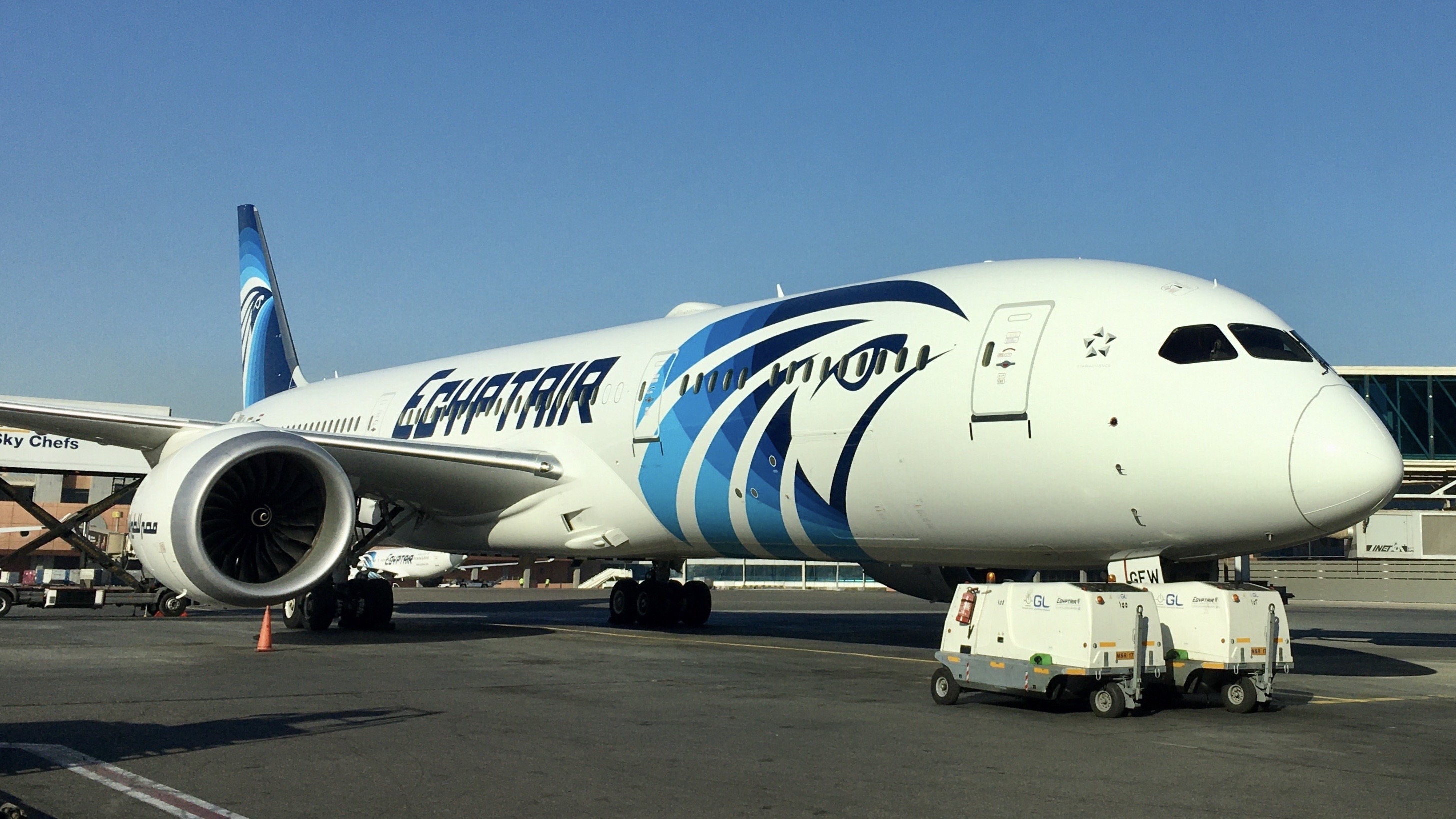Full size: EgyptAir Boeing 787-9 SU-GEW at Cairo International Airport