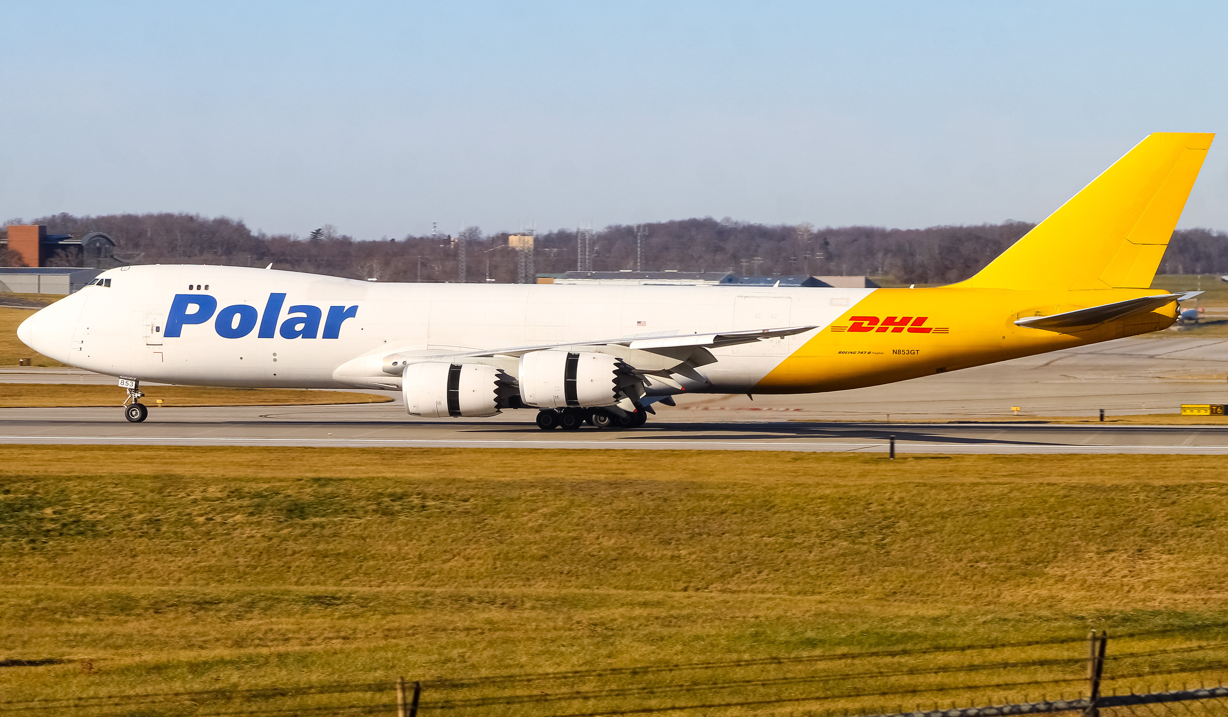 Full size: Polar Air Boeing 747-8F N853GT at Cincinnati/Northern Kentucky International Airport