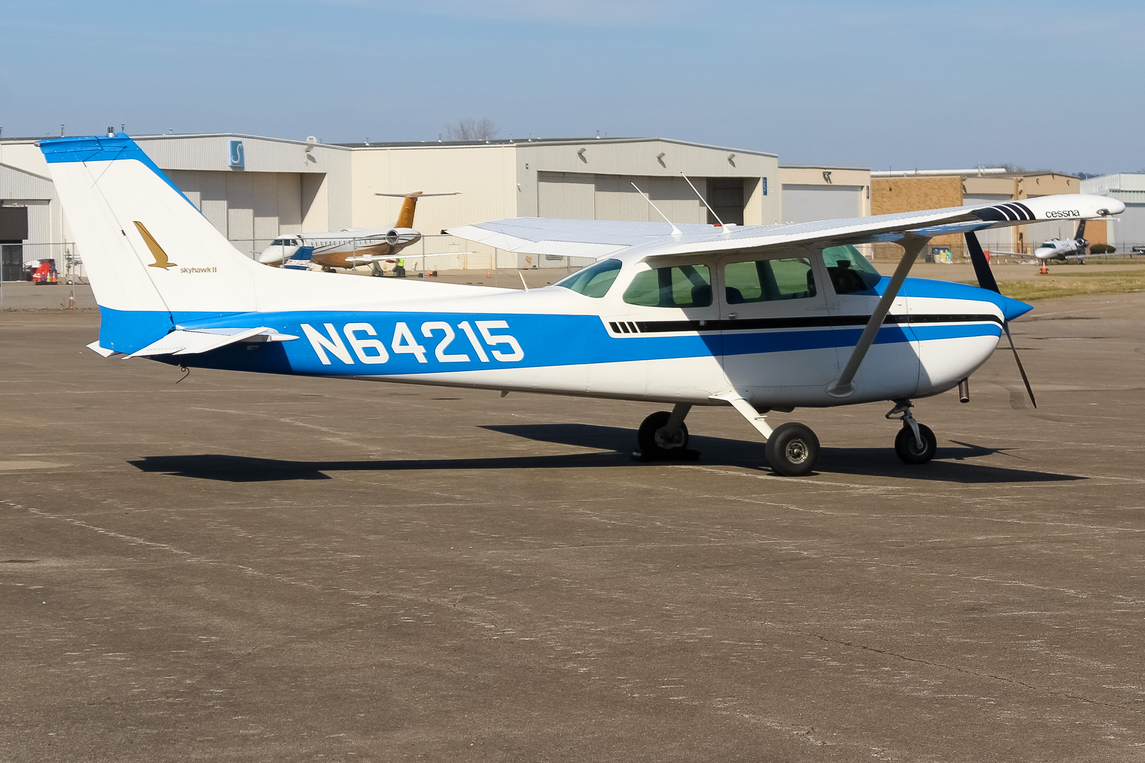Full size: PRIVATE  Cessna 172 N64215 at Cincinnati Municipal Airport/Lunken Field