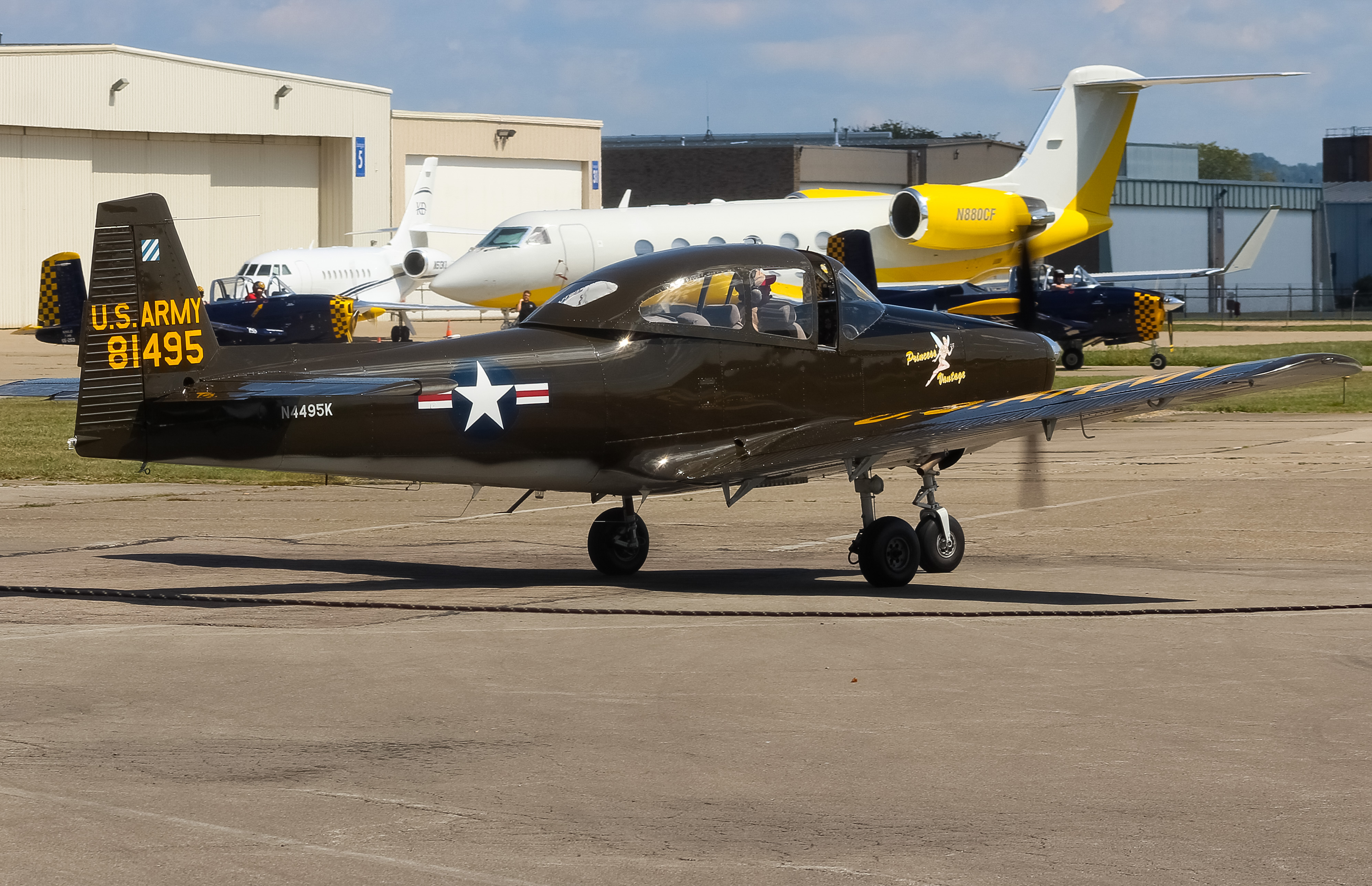 Full size: PRIVATE  Navion Nav 4 N4495K at Cincinnati Municipal Airport/Lunken Field