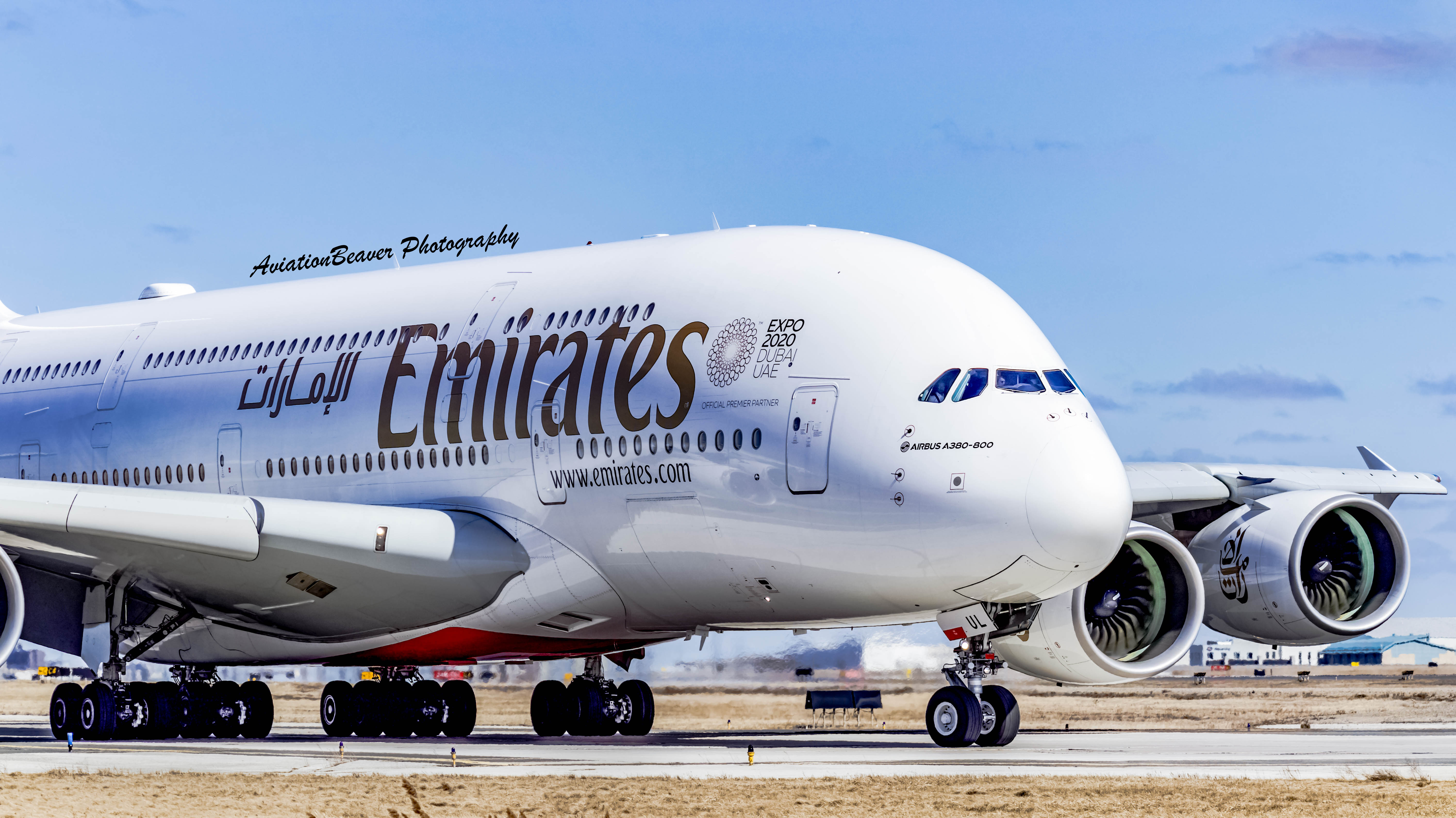 Full size: Emirates Airbus A380-800 A6-EUL at Lester B Pearson International Airport