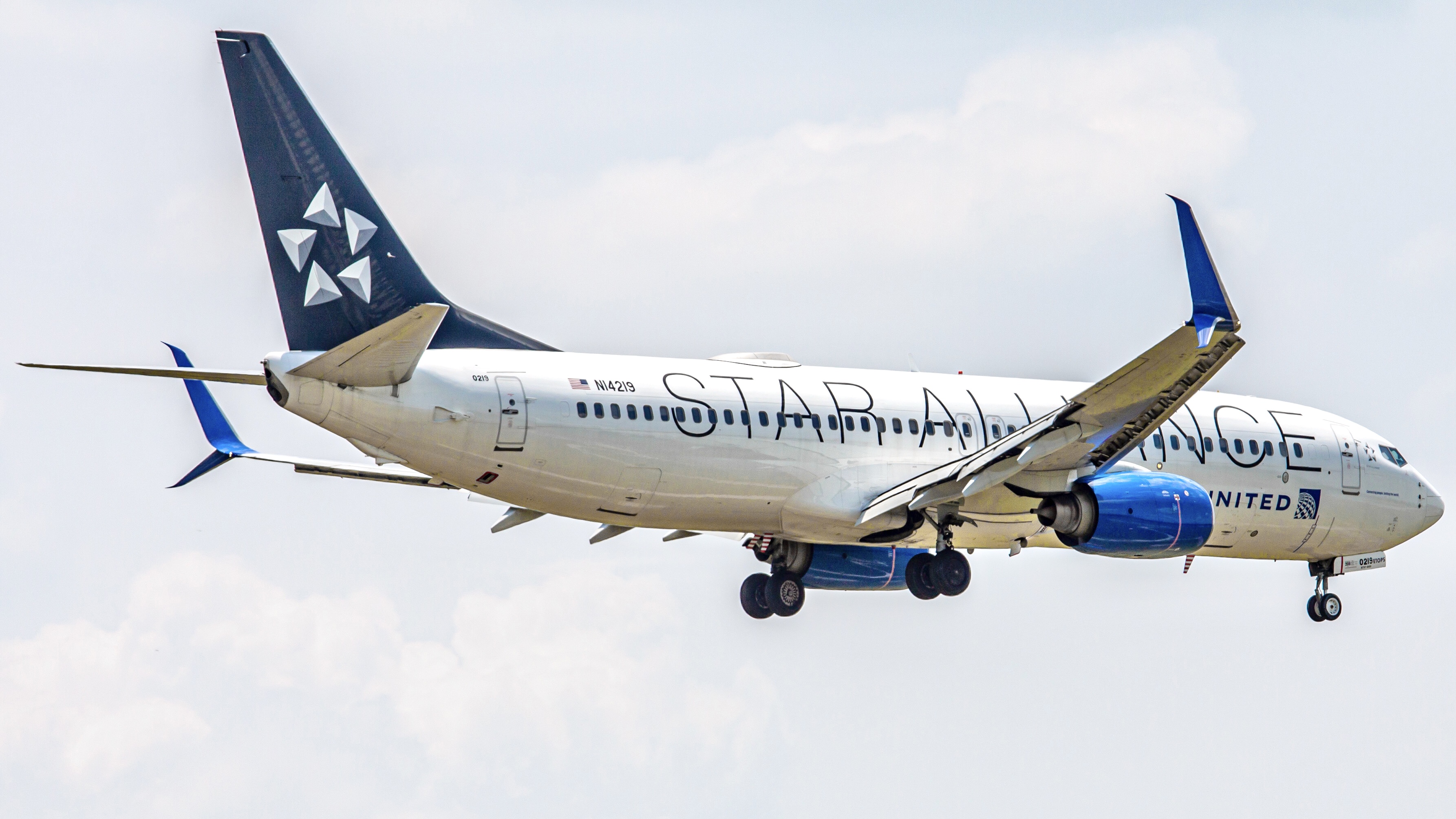 Full size: United Airlines Boeing 737-800 N14219 at Houston-George Bush Intercontinental Airport