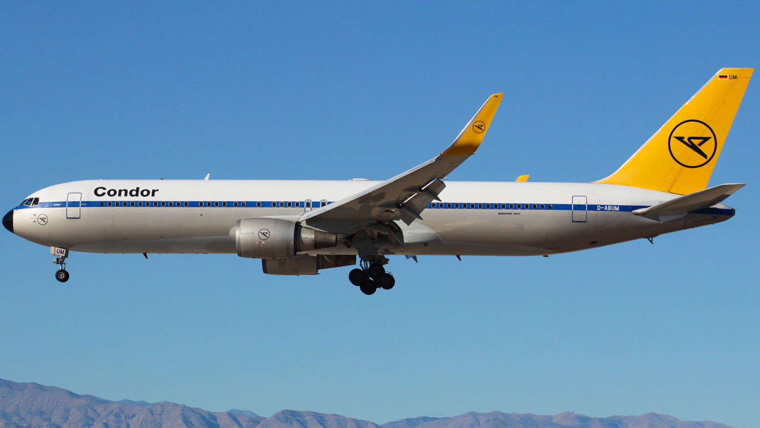 Full size: Condor Boeing 767-300 D-ABUM at Harry Reid International Airport