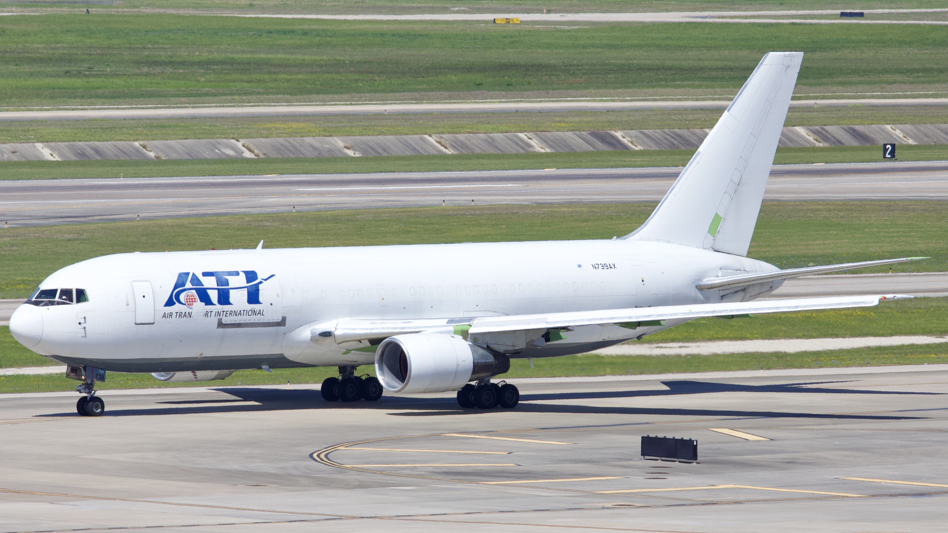 Full size: Air Transport International Boeing 767-200F N739AX at Houston-George Bush Intercontinental Airport