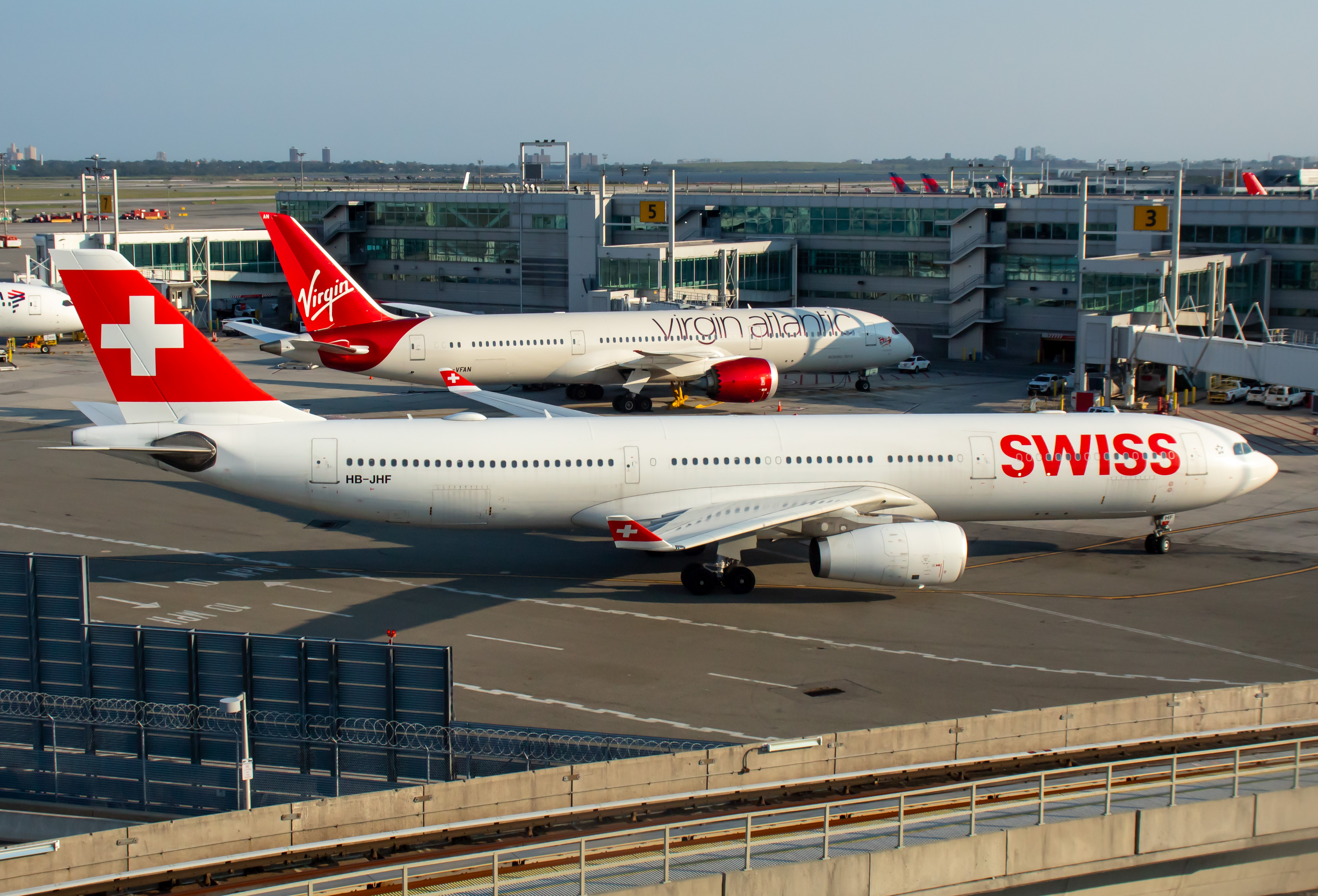 Full size: Swiss International Air Lines Airbus A330-300 HB-JHF at John F. Kennedy International Airport